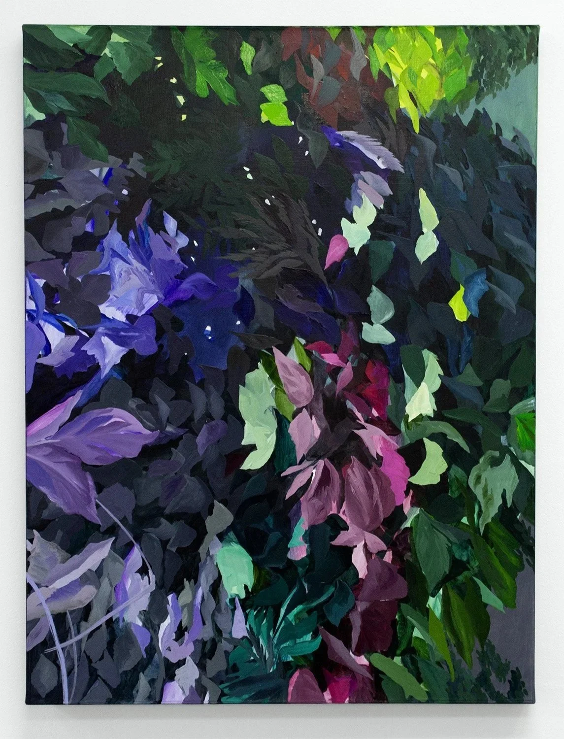   The Deep Wings of Metamorphosis,  2026, oil on paper on canvas, 40 x 30 x 2.5 in 