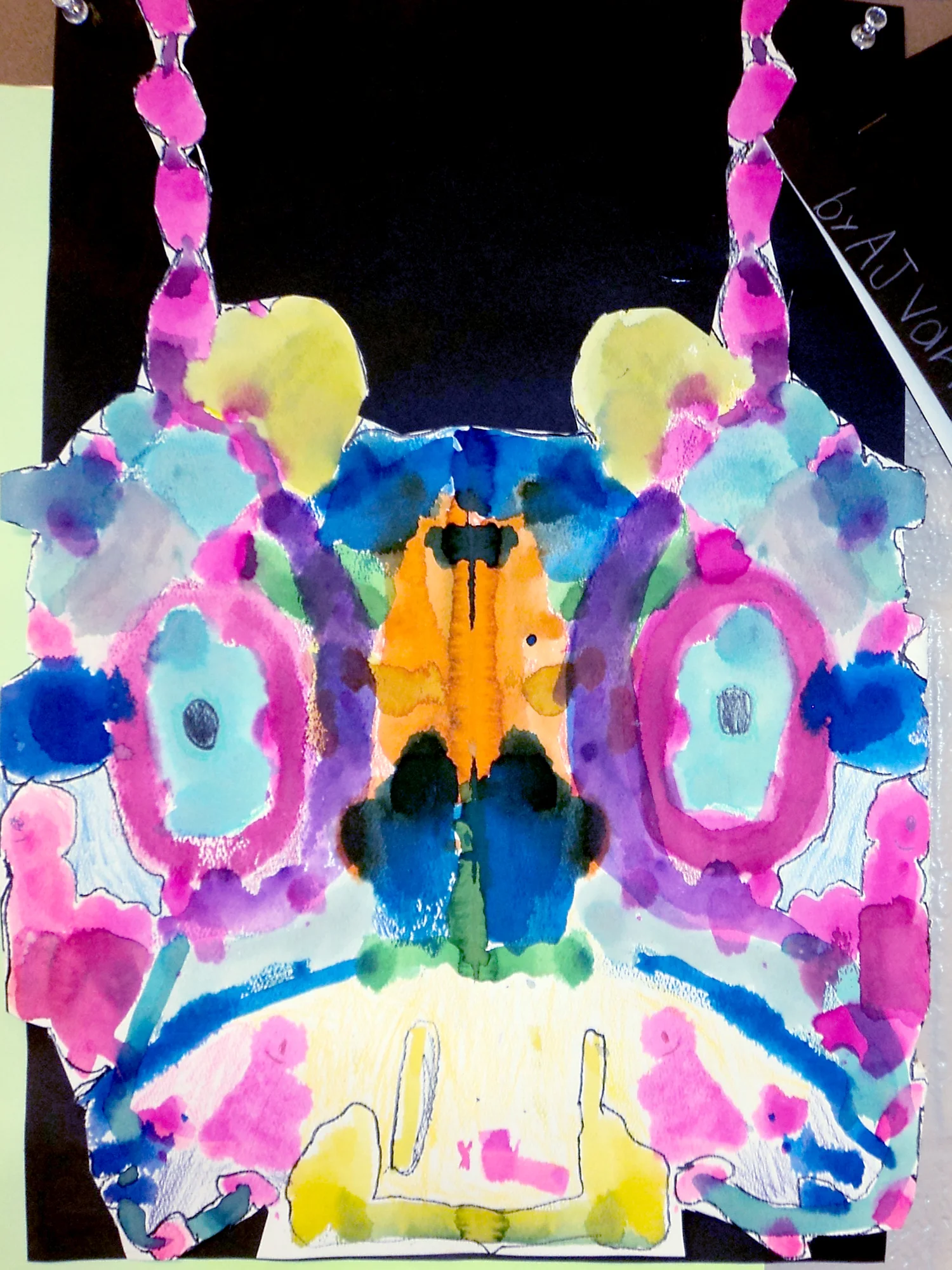 1st Grade Symmetrical Ink Blot Bugs