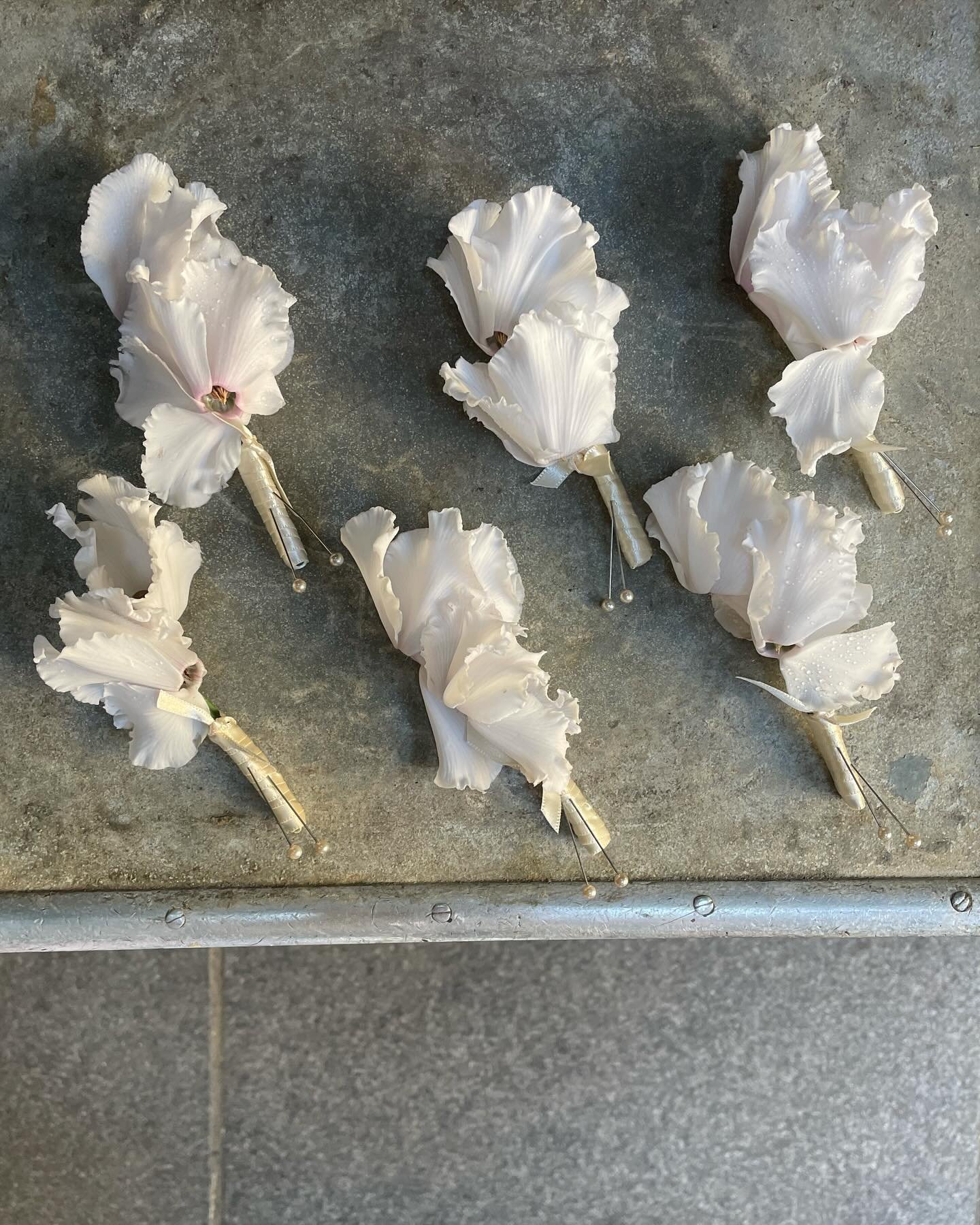 Cr&egrave;me de la cr&egrave;me cyclamen boutonni&egrave;res 🕊️

Loads of samples were trialed and tested to make sure these little beauties held up the test of time on a long hot summer wedding day! 

Loads of questions about these on stories initi