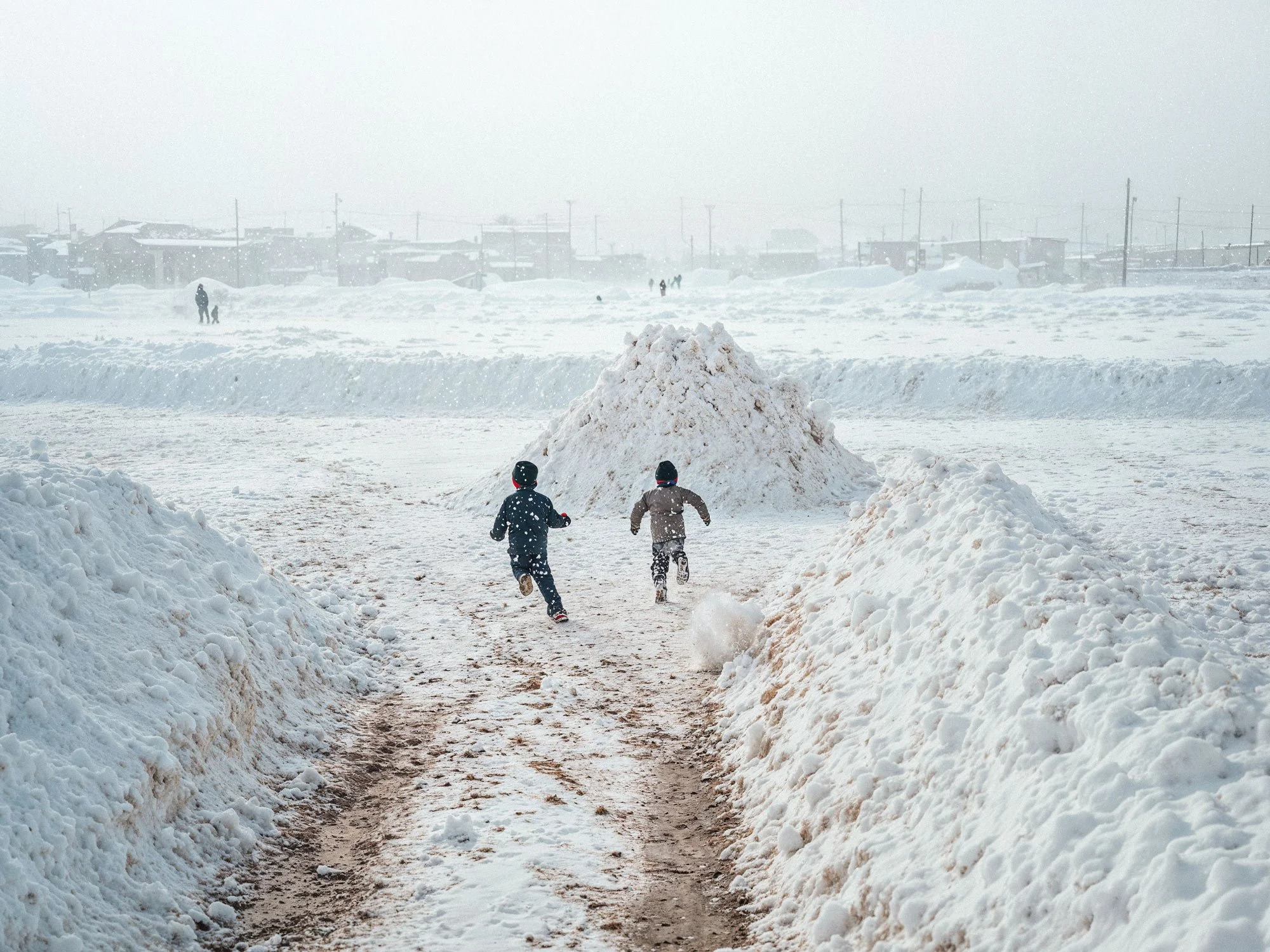 Untitled (Children Running in Snow)