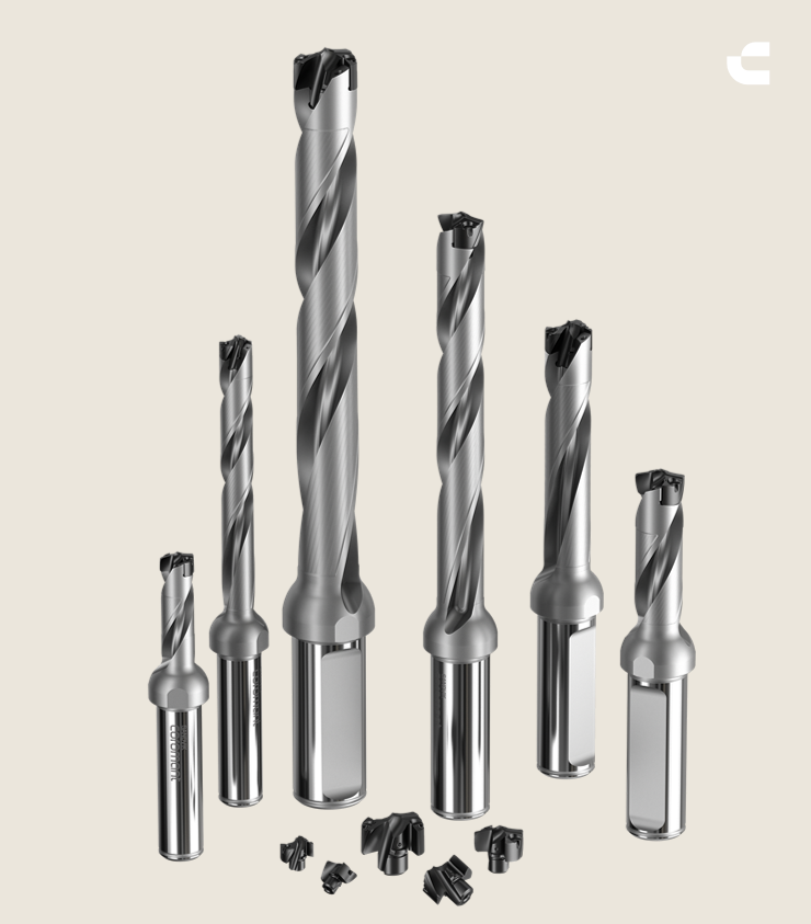 Gama de brocas CoroDrill De10