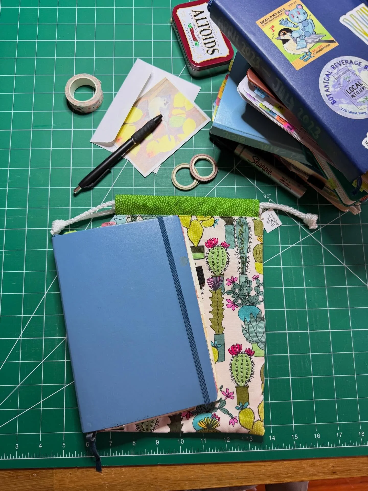 Does anyone else have piles of A5 notebooks they&rsquo;ve completed over the years. I think I started bullet journaling in 2016. 

I just finished this cute little planner pouch that&rsquo;s 7 x 10 1/2. Perfect for a #LEUCHTTURM1917 or similar sized 