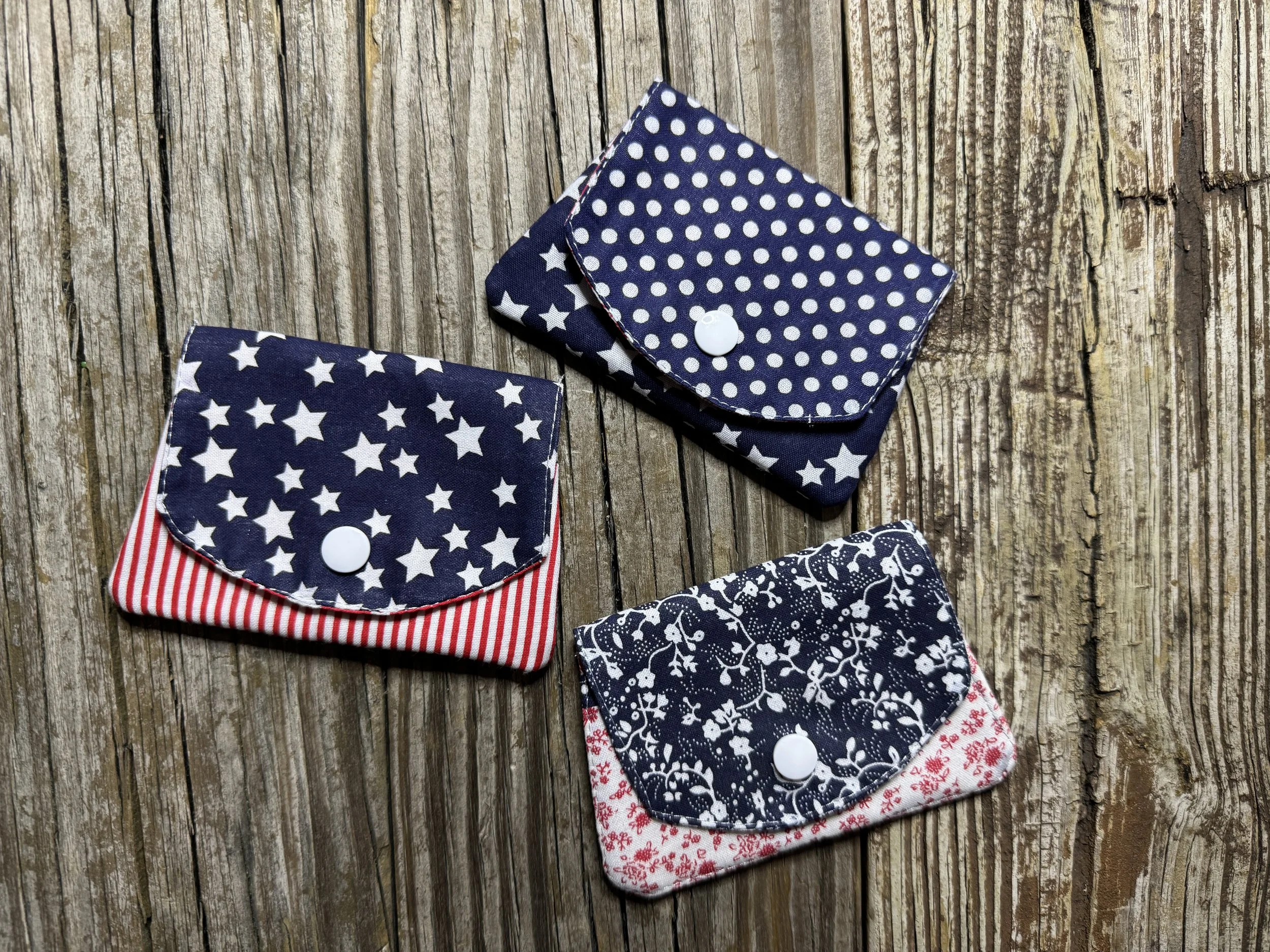 Little Wallet -  Small Travel Card Wallet - On The Go Wallet - Made by Patti @BIRDONTHERIVER