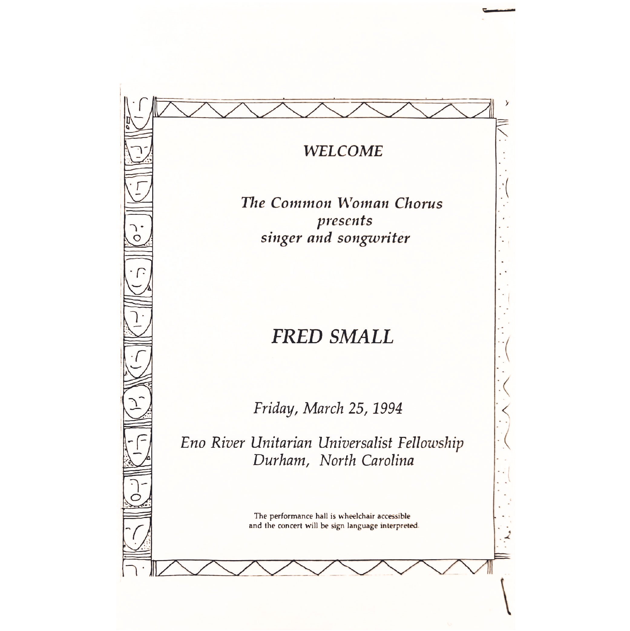 Fred Small Concert 1994