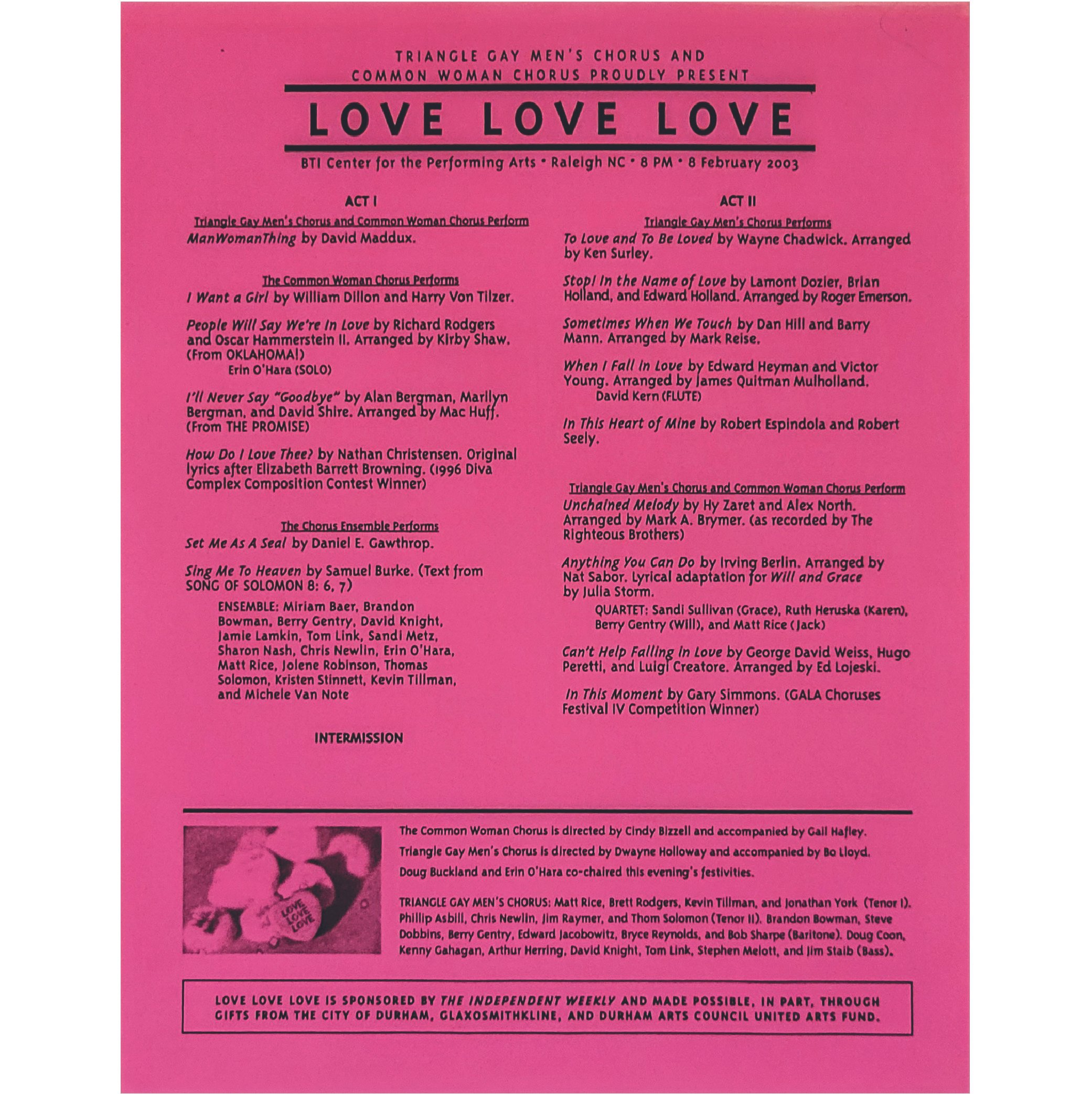 Love Love Love with TGMC 2003