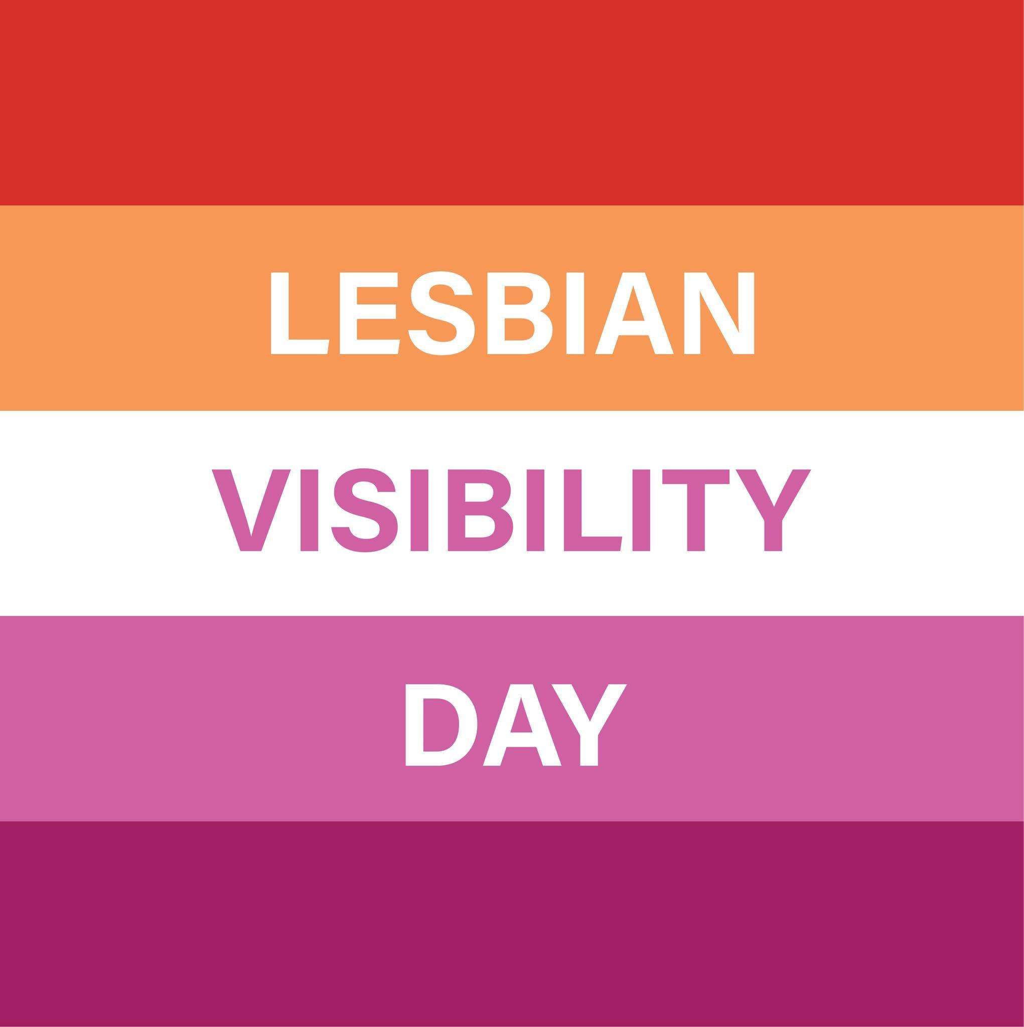 Today is Lesbian Visibility Day! To all of the lesbians in our chorus and in our larger community, we see you and we celebrate you! ❤️🧡🤍🩷❤️