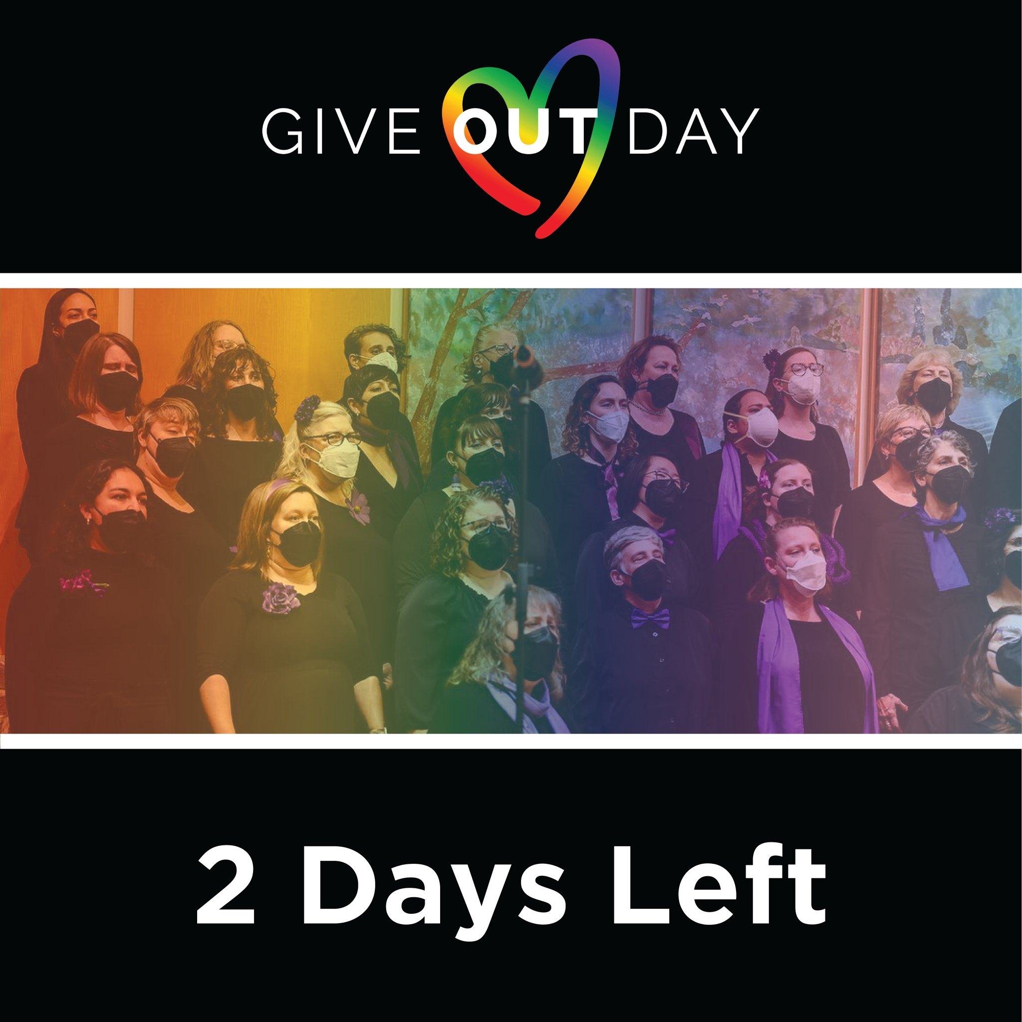 There are 2 days left in our Give OUT Day fundraiser! The Common Woman Chorus has cultivated queer joy for singers and audience members alike in the Triangle, NC area for more than 40 years now. As we find our communities threatened by yet another ha