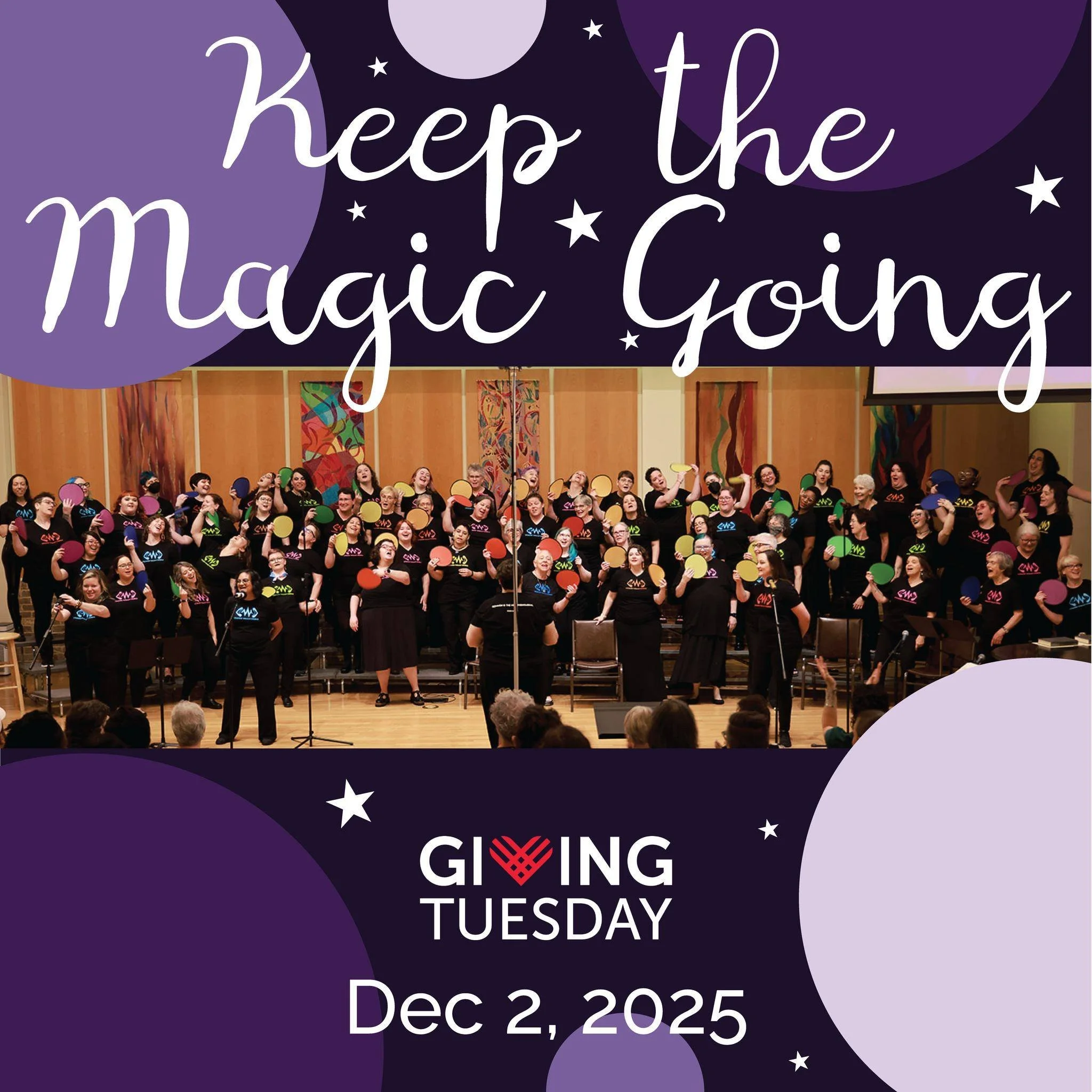 #GivingTuesday is December 2nd! Our voices have cast a spell this season as we&rsquo;ve celebrated the magic of music, community, and connection through our fall concert, The Witching Hour. This Giving Tuesday, help us keep the magic going as we rais