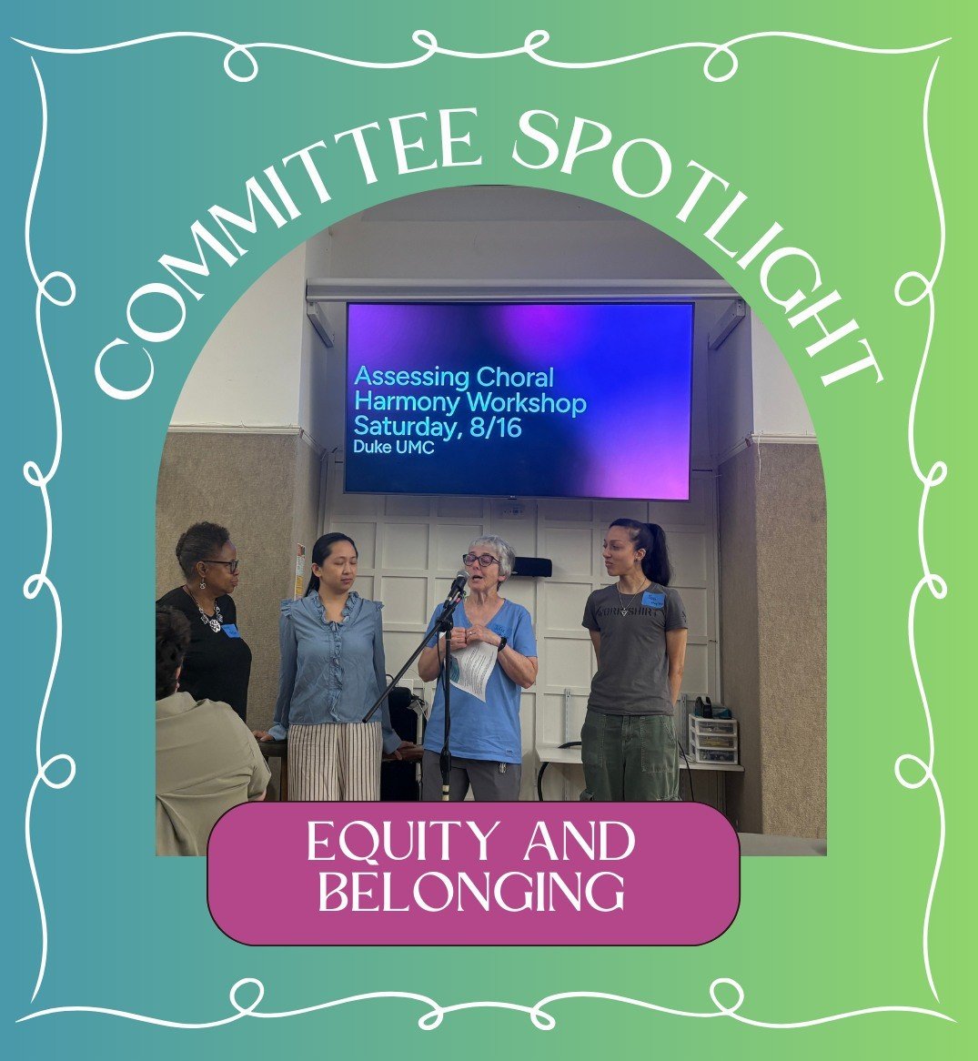 This fall, we are highlighting the various committees and affinity groups that keep our chorus thriving ✨Today&rsquo;s #SundaySpotlight is the Equity &amp; Belonging Committee! Read their interview at the link in our bio!