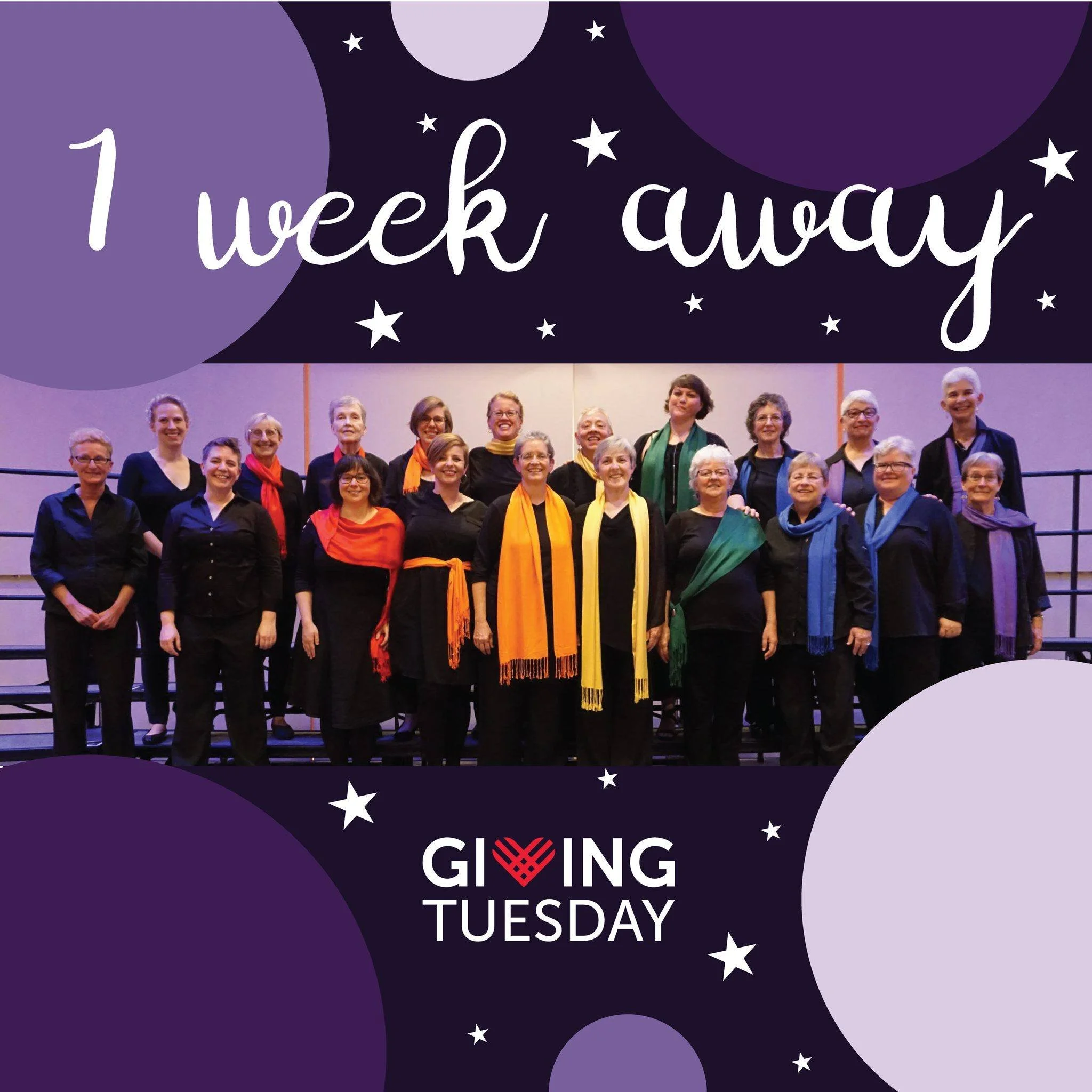 #GivingTuesday is 1 week away! This year, help us keep the magic of our fall concert going as we raise funds to attend the 2026 Sister Singers Network Festival in Chicago, with a goal of $6,000 to cover the cost of singer scholarships. A $40 donation