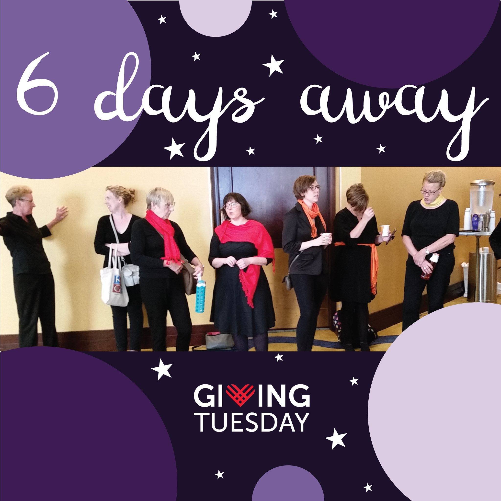 #GivingTuesday is 6 days away! This year, help us keep the magic of our fall concert going as we raise funds to attend the 2026 Sister Singers Network Festival in Chicago, with a goal of $6,000 to cover the cost of singer scholarships. Sister Singers