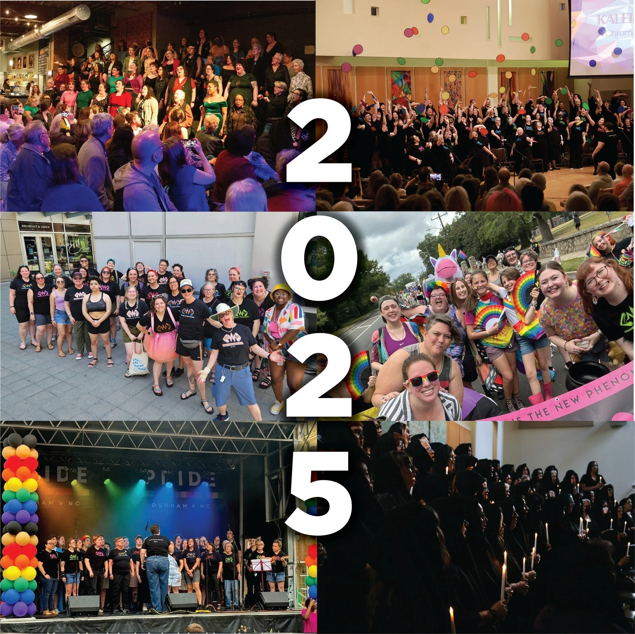 We&rsquo;re looking back on 2025 and feeling grateful for all of the community we&rsquo;ve shared and music we&rsquo;ve created! We welcomed Cara and Hayli as our new Artistic Direction team, put on two full-length concerts and a Cabaret, attended Ra