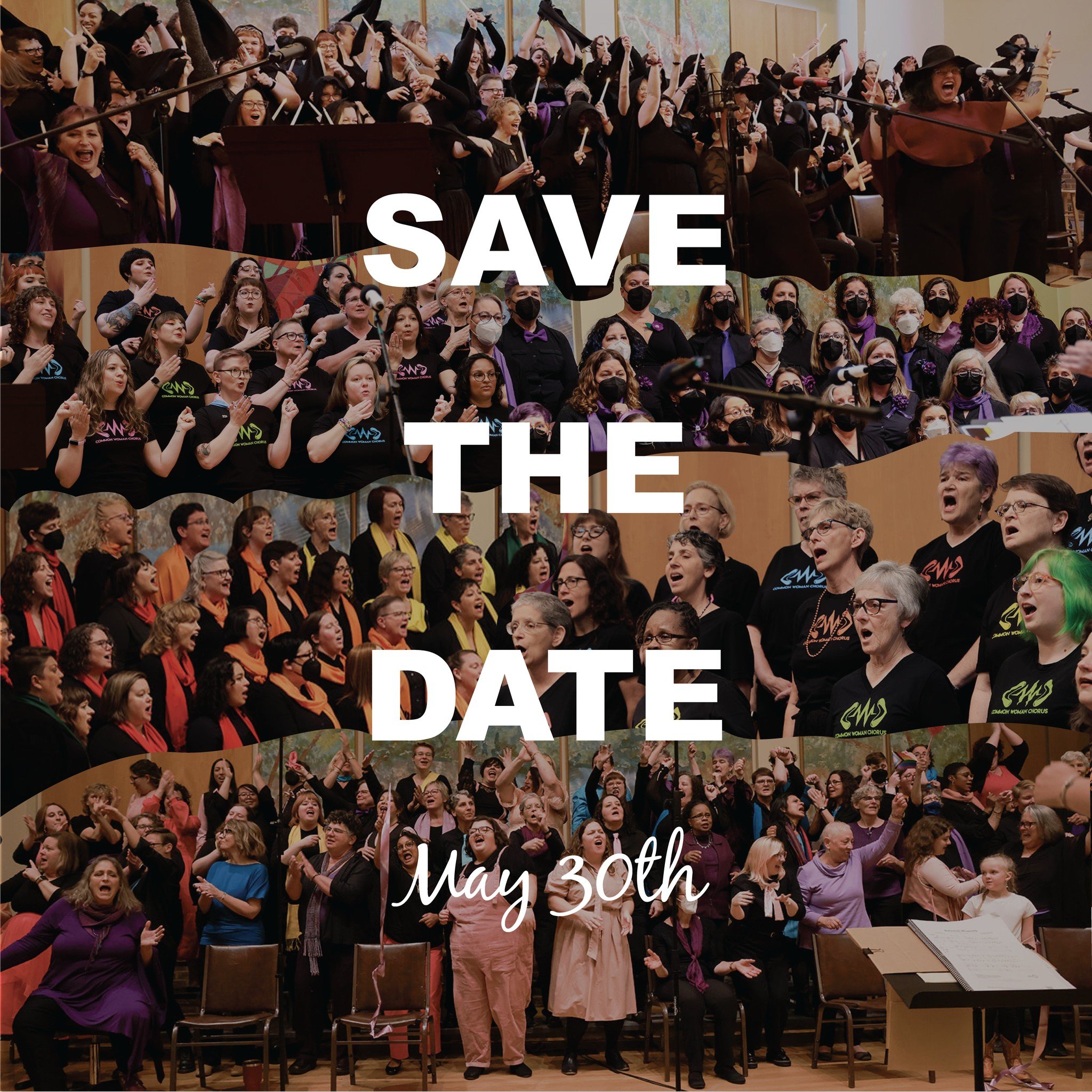 Mark your calendars! Our next concert will be held on Saturday, May 30th. We will have a matinee and an evening performance. More details &amp; ticketing information coming soon! 🎶 Collage includes photos by @hntrgraphy