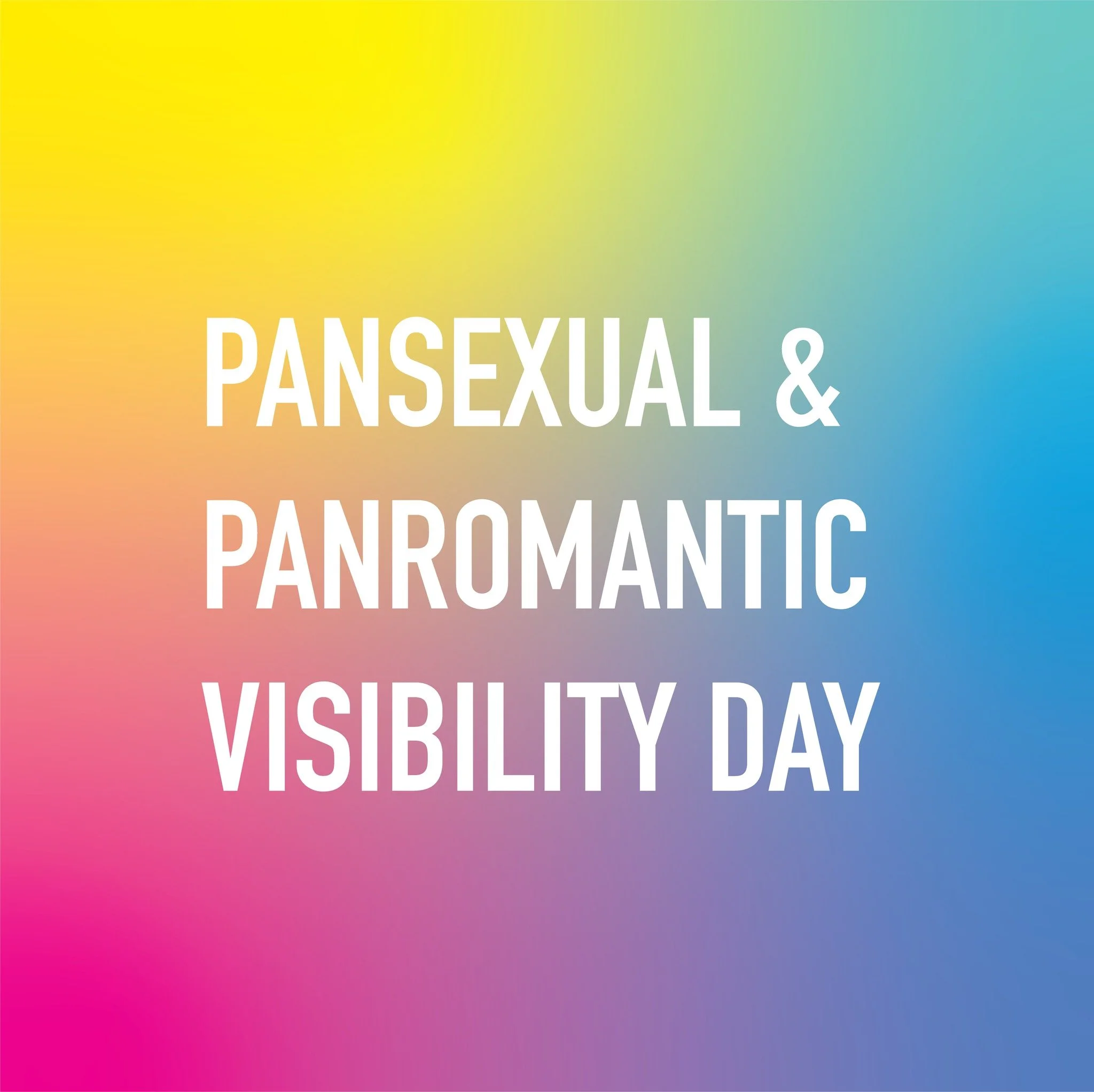 Today is Pansexual and Panromantic Visibility Day. To all of the pan folx in our chorus and in our community, we see you and we celebrate you! 🩷💛💙