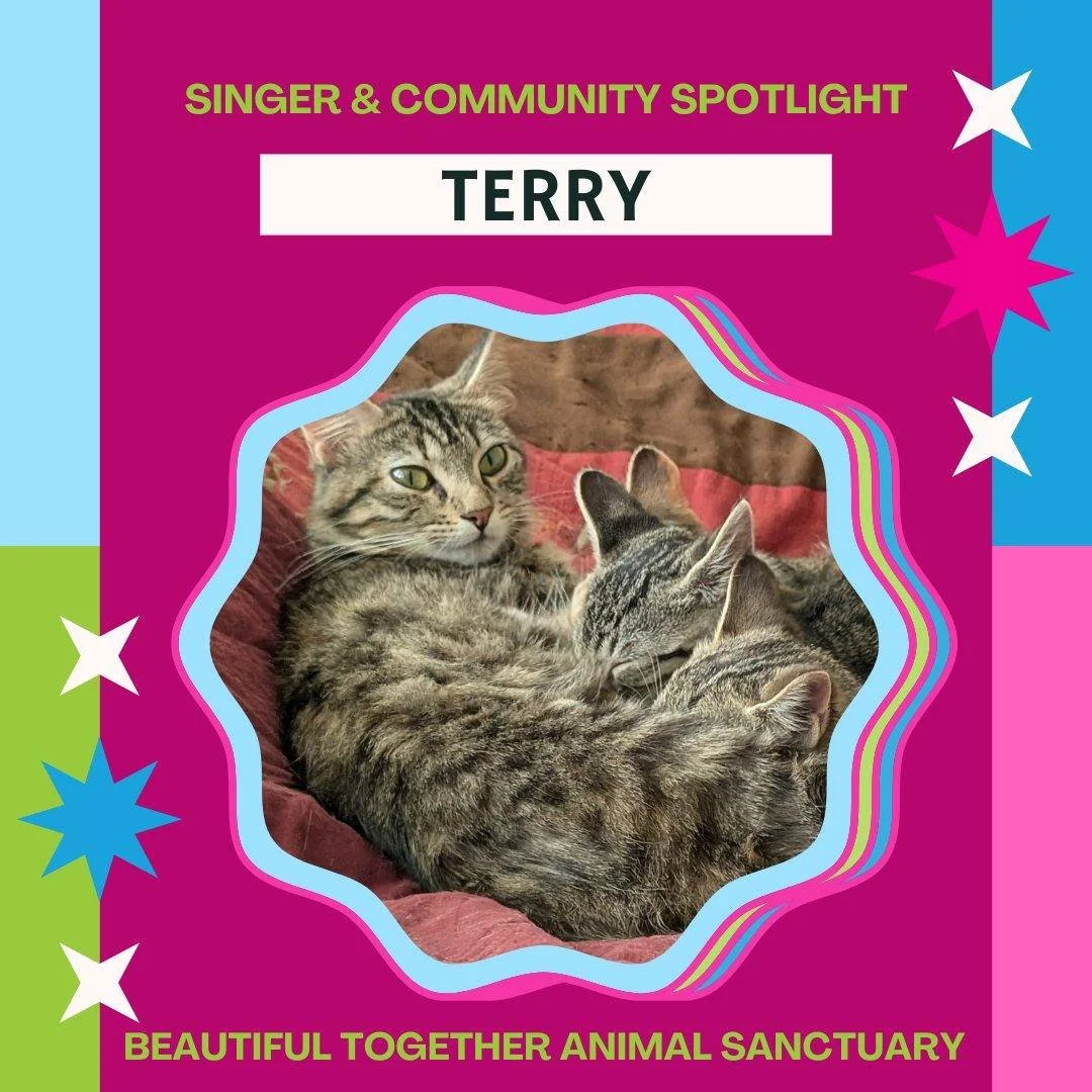 This spring, we are highlighting singers who are involved with other organizations working to support our wider Durham community ✨Today&rsquo;s #SundaySpotlight is Terry &amp; Beautiful Together Animal Sanctuary! Read their interview at the link in o
