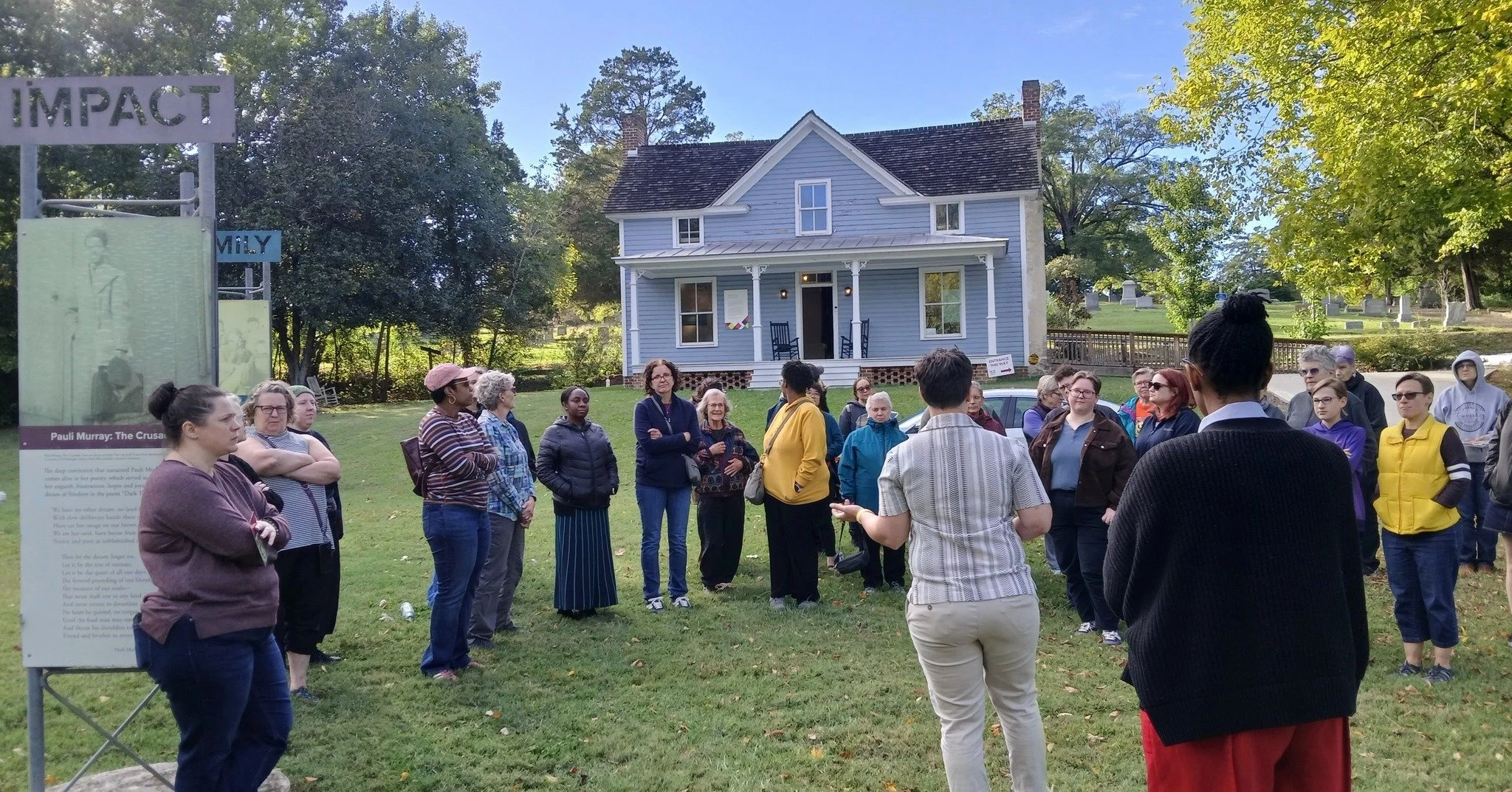 As we explore Pauli Murray&rsquo;s life through our commissioned cantata, we have sought opportunities to further educate ourselves about their impact. Over the weekend, we had the opportunity to tour the Pauli Murray Center, a nationally significant