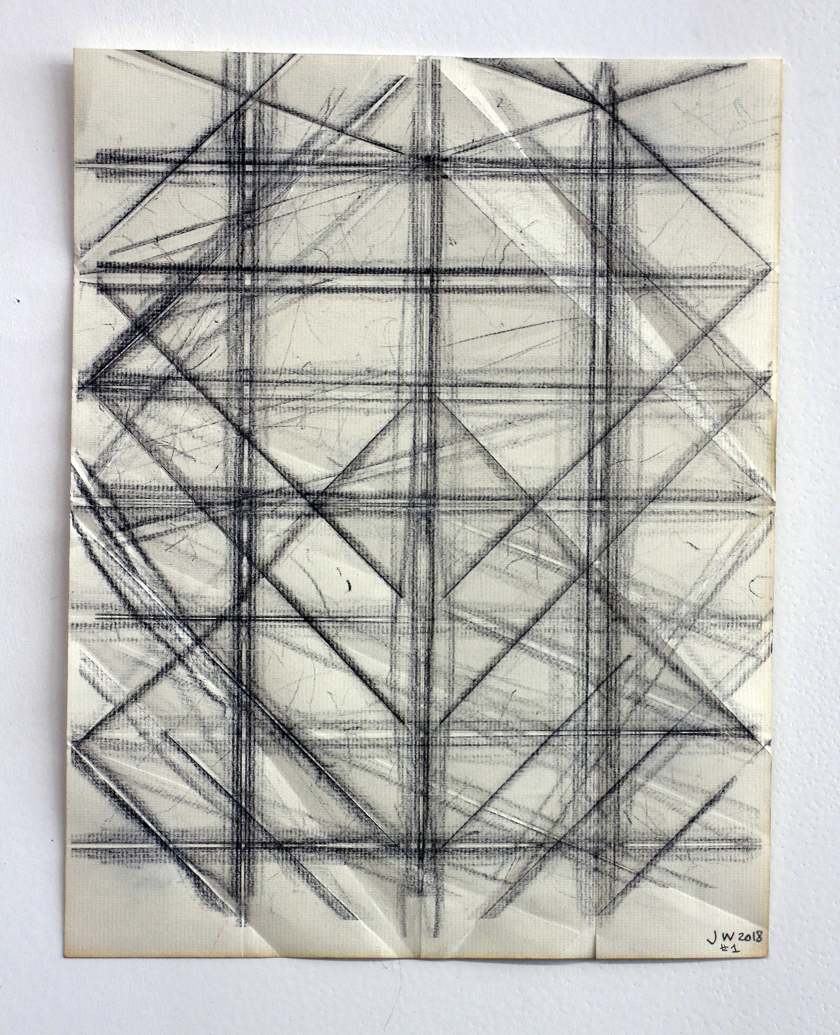 Small Carbon Fold Drawing 1A