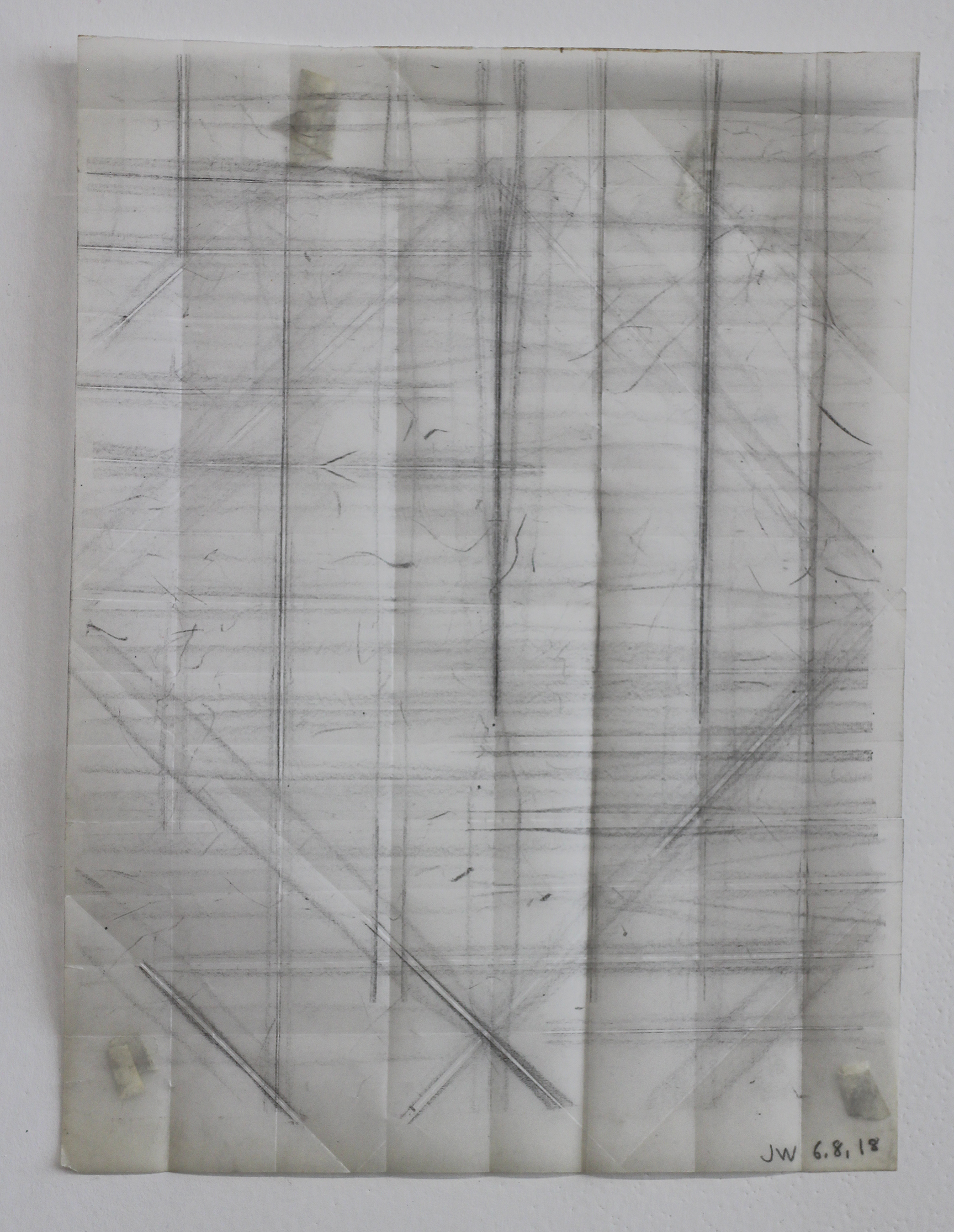 Small Carbon Fold Drawing 2B