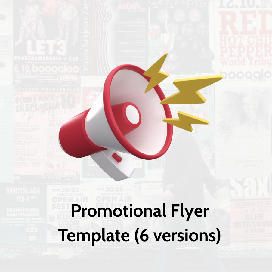 Promotional Template Graphic (6 versions)