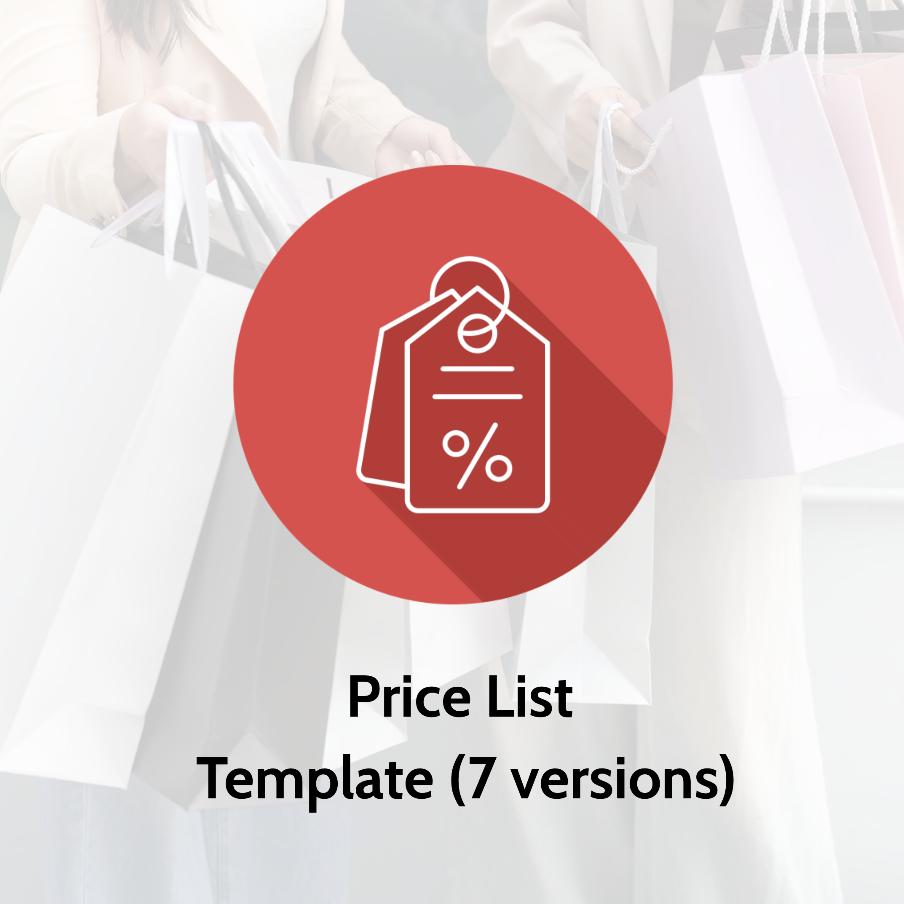 Pricelist Design Template