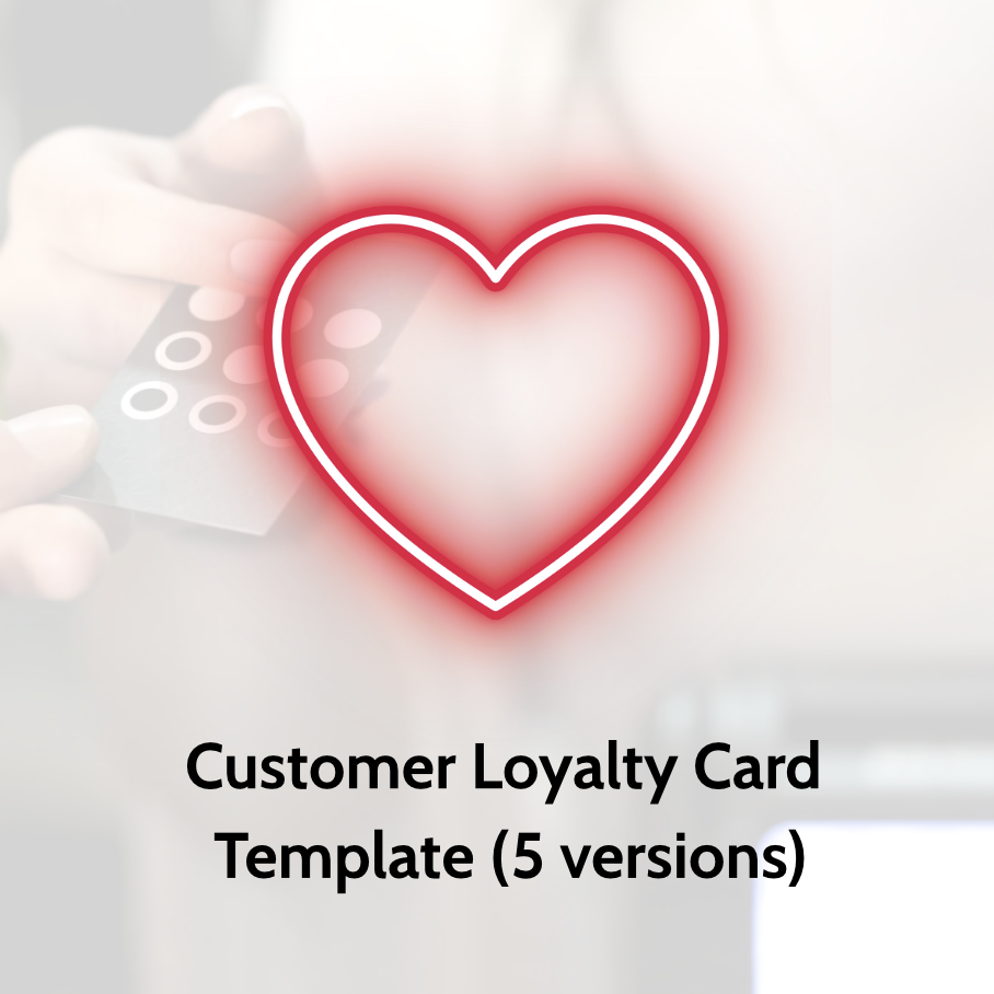 Loyalty Card Template (5 versions)