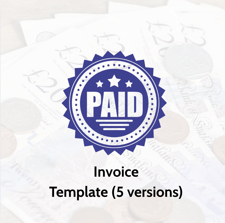 Invoice Template Link (5 versions)