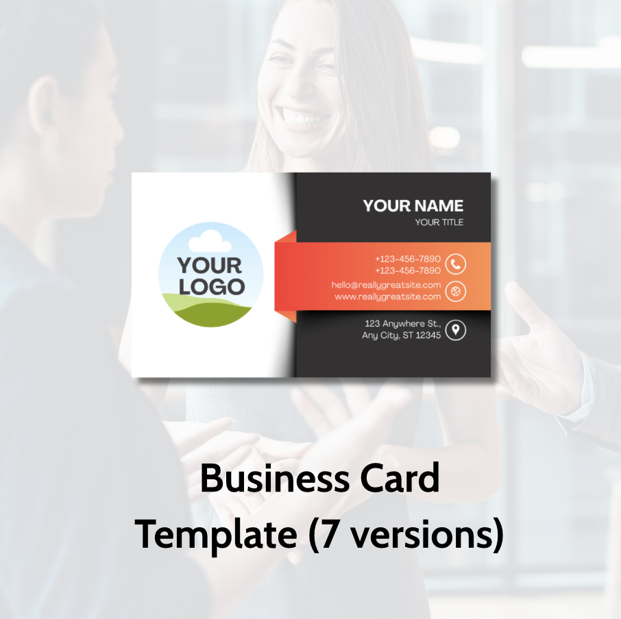 Business Card Template (7 versions)