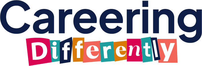 Logo which reads careering differently by Amy Mellor Coaching