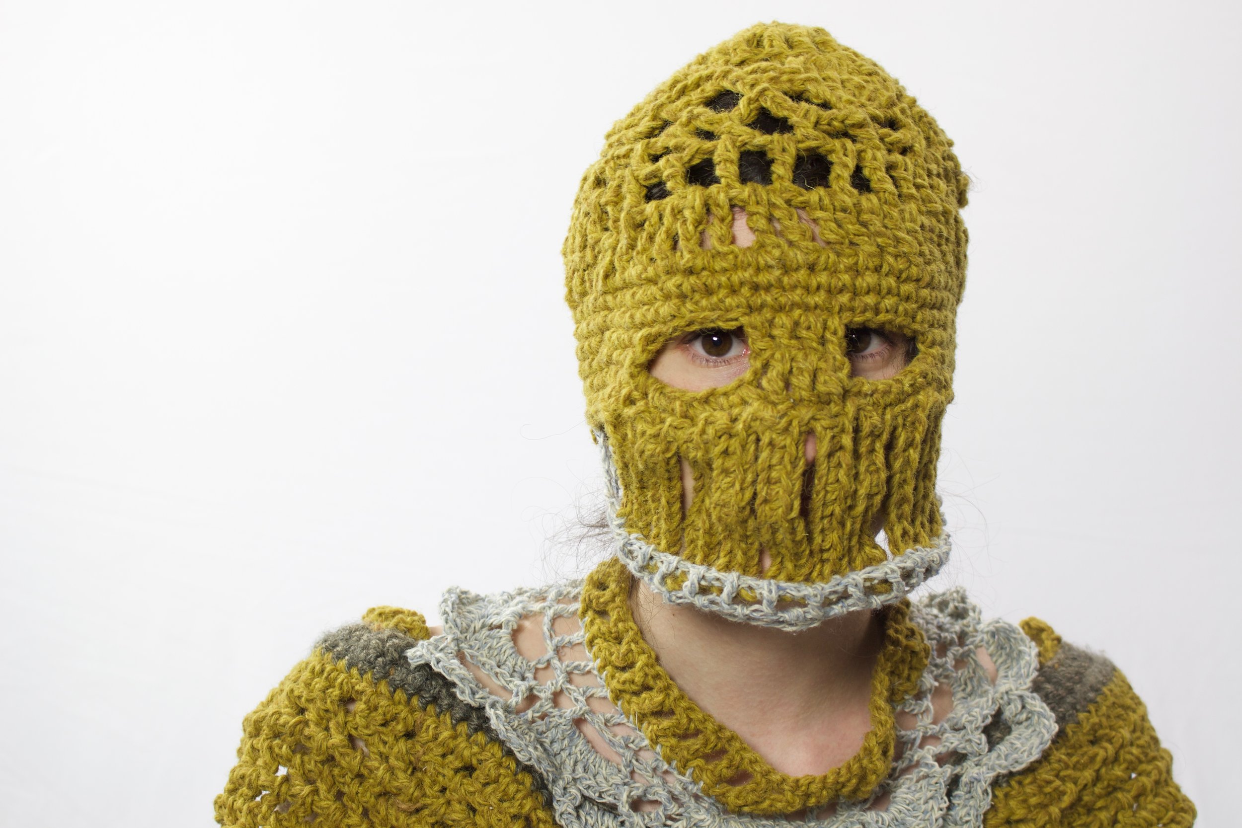 Crocheted Joan of Arc