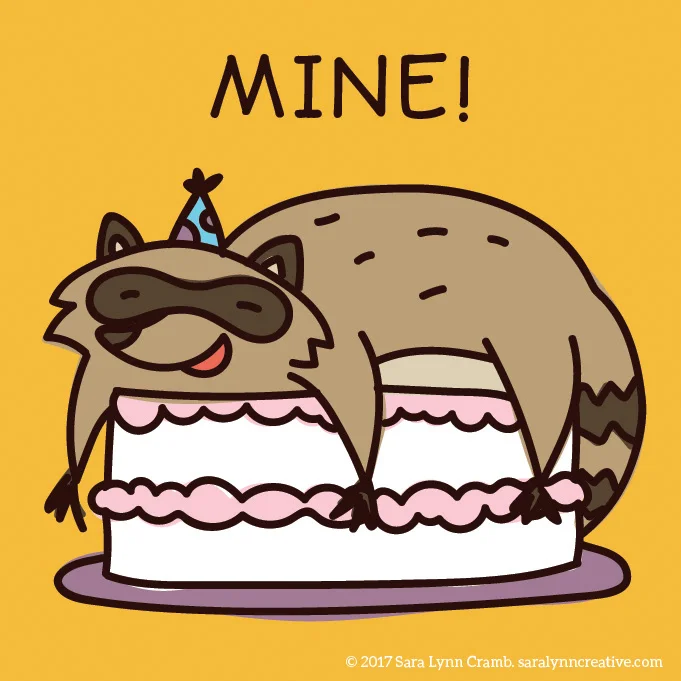 Animal Birthday Card illustrations