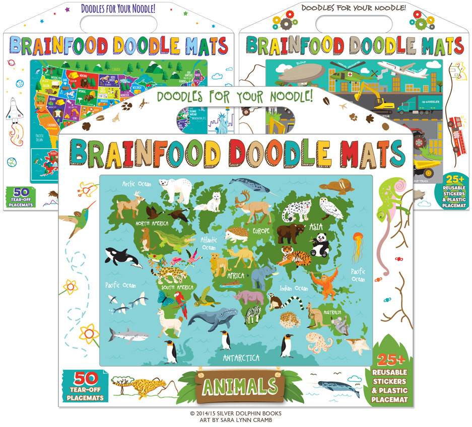 Brainfood Doodle Mats books