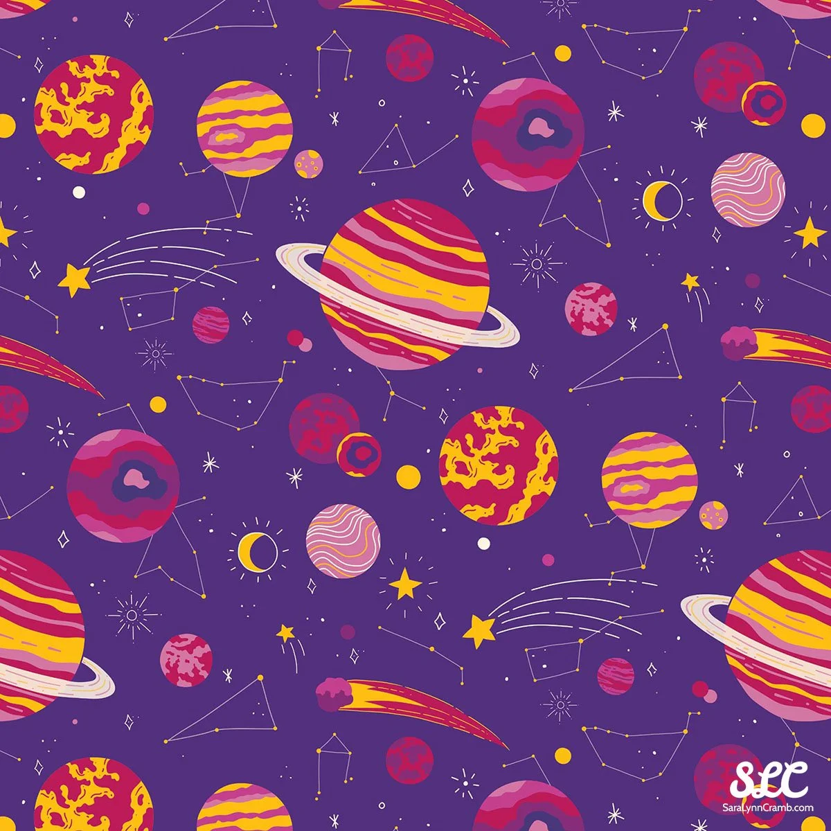 Electric celestials pattern