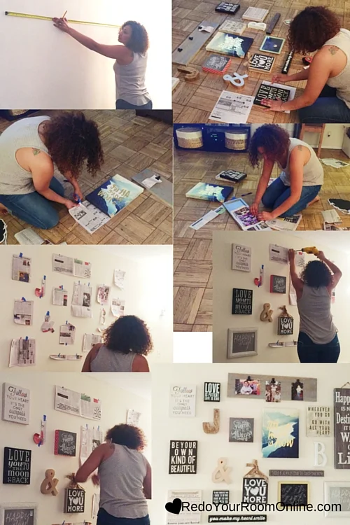 How To Hang a Gallery Wall Without Throwing Your Hammer Across The Room  