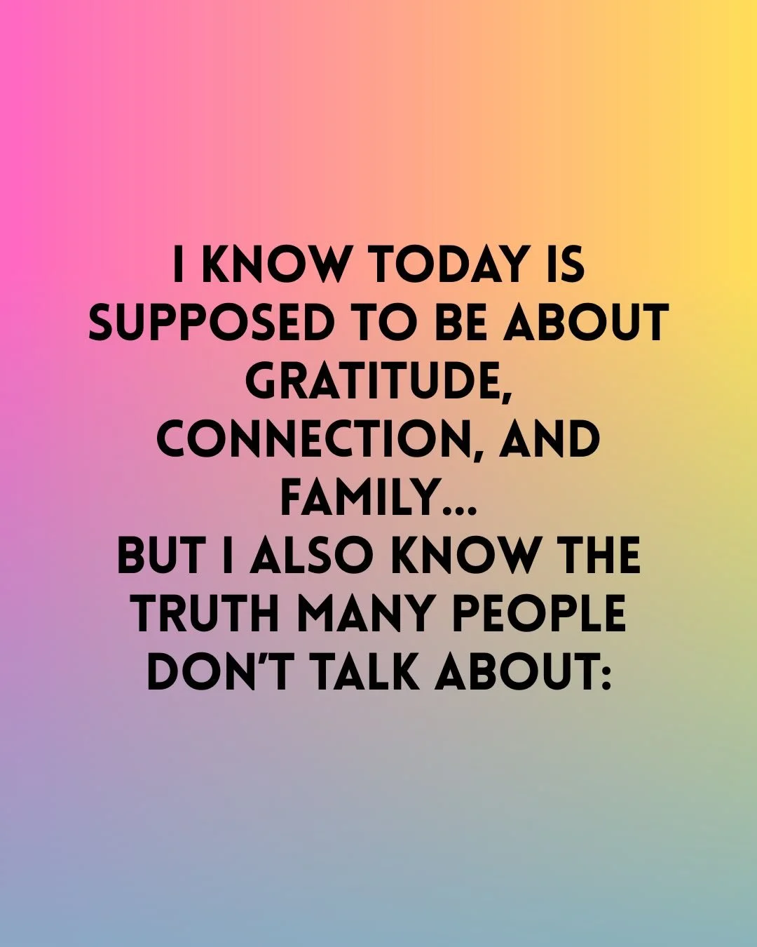If being around family feels hard today&hellip;

It&rsquo;s bc holidays can be triggering

Especially when you&rsquo;re around the same people who shaped the parts of you you&rsquo;re still healing.

You feel your body tense, your voice gets smaller,