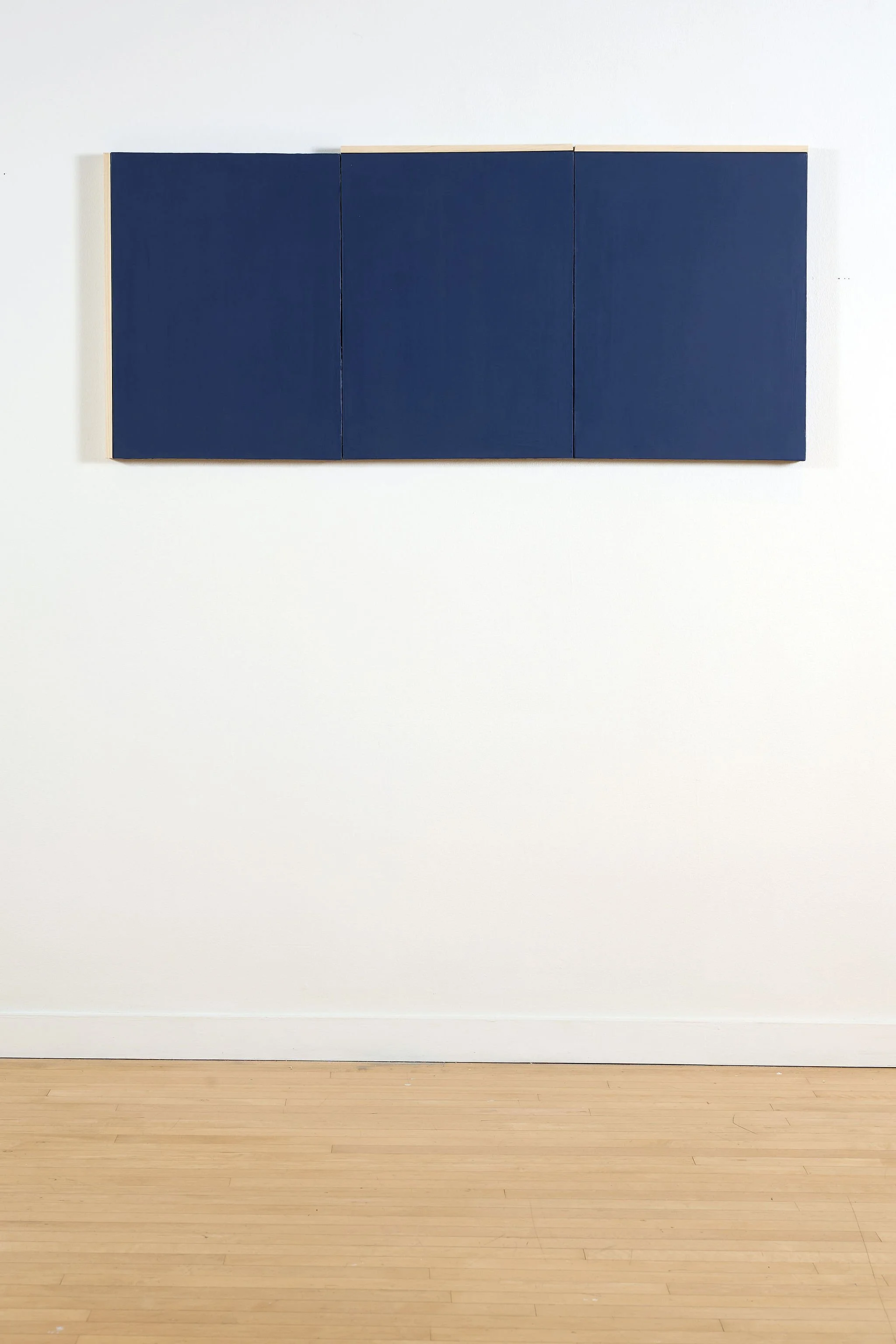 navy+navy+navy+poplar, 2026.  56" x 26".  acrylic on canvas with poplar.