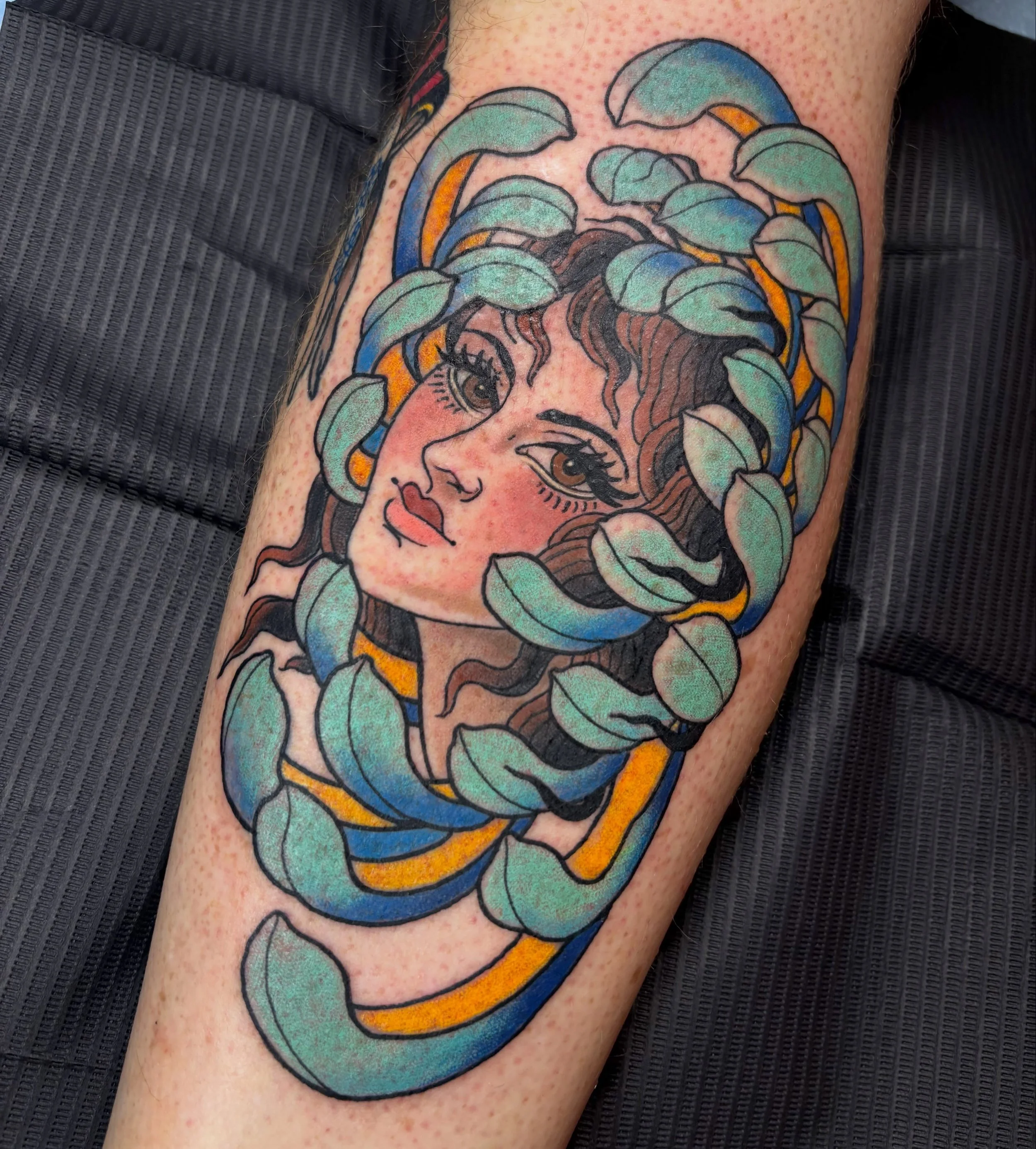 Tattooing by @trash__pumpkin 
Go follow Jamie&rsquo;s cool beans color portfolio. 
#tattooing #tattooart #nytattoo #315tattoo #syracuseny