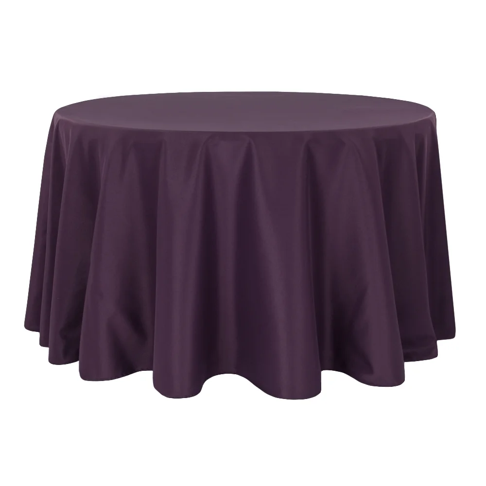 Round Plum/Eggplant Linen 108" 