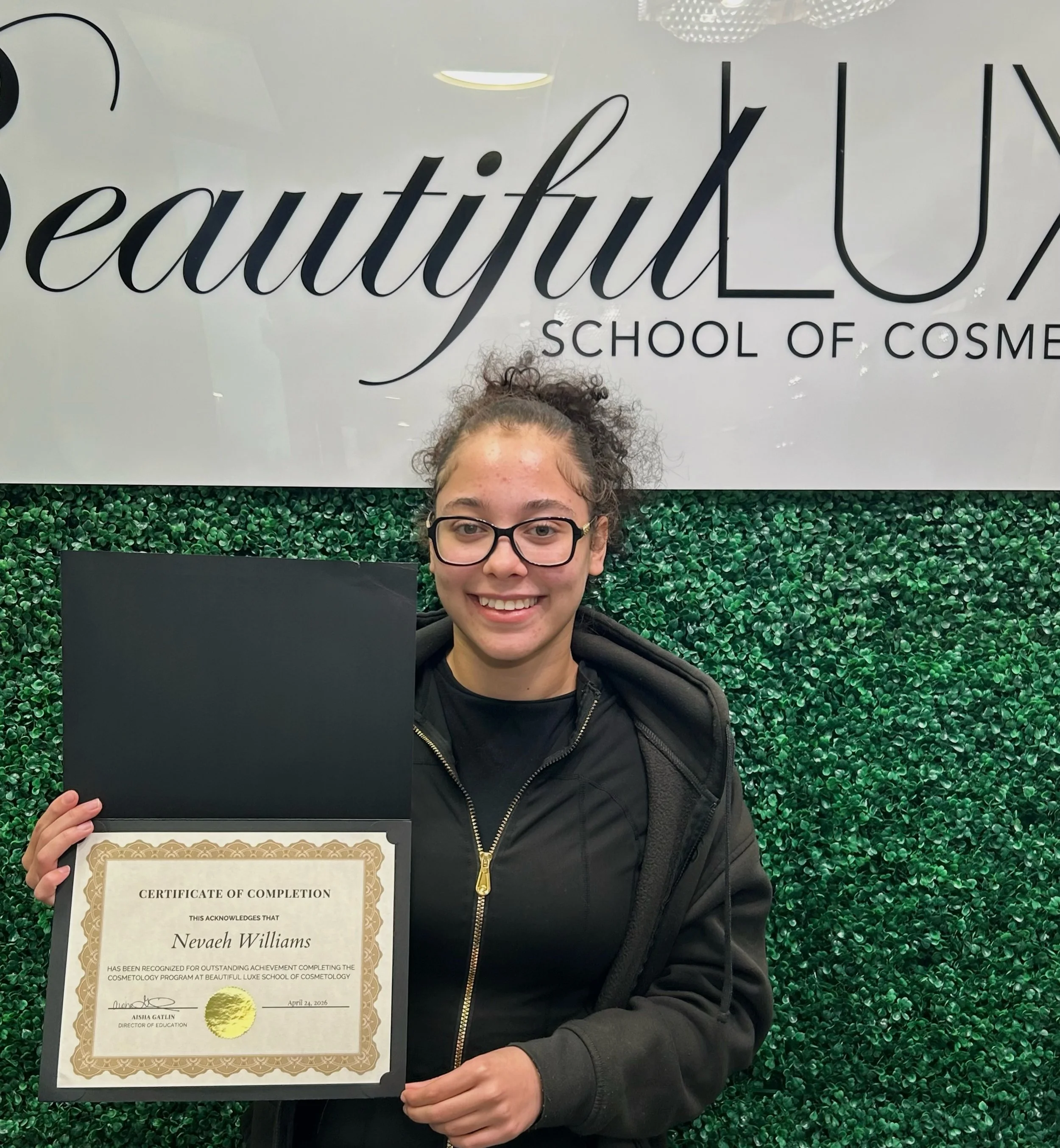 Before the certificate came the commitment 🥳

From CTE Cosmetology to completing her studies in our Hybrid Program, she continued to show up, grow, and refine her craft every step of the way.

She finished strong and we couldn&rsquo;t be more proud.
