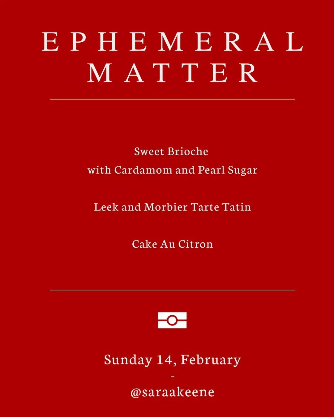 &agrave; demain <3 tomorrow 11am-sold out @hudsonwilder valentine's day treats inspired by love and ephemera. see you all there 💌💌