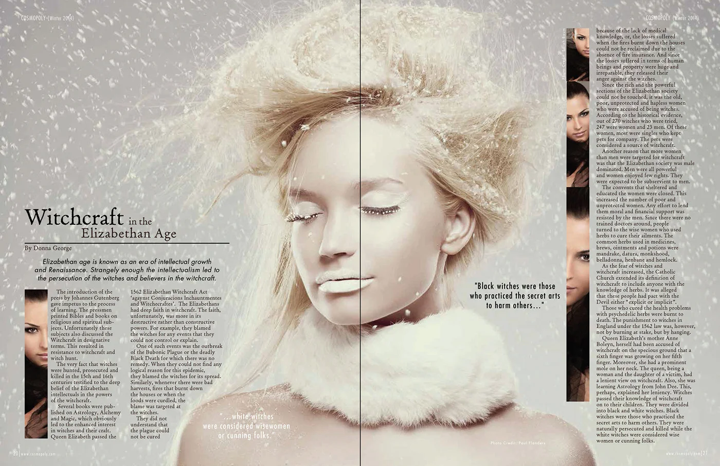 Witches Layout- Popular Magazine