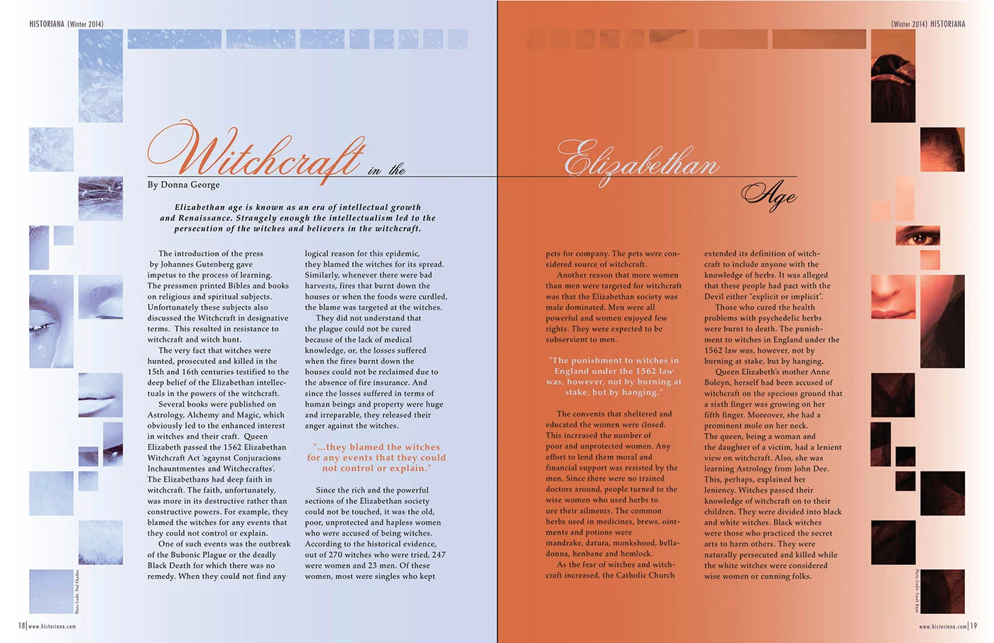 Witches Layout- Journal Magazine