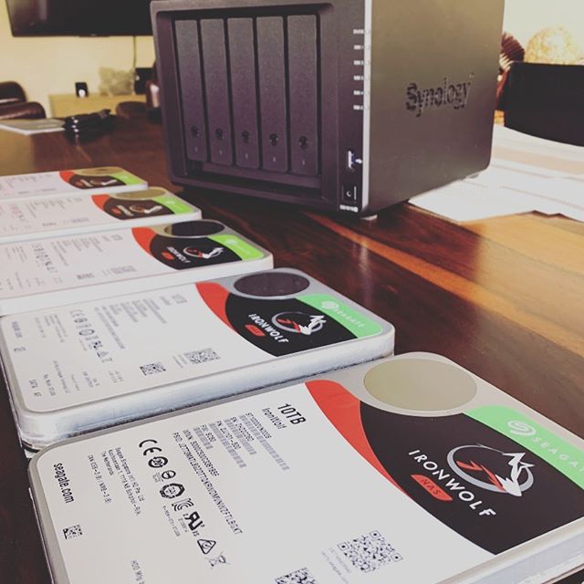 My storage woes are relieved temporarily @synology.official @seagate