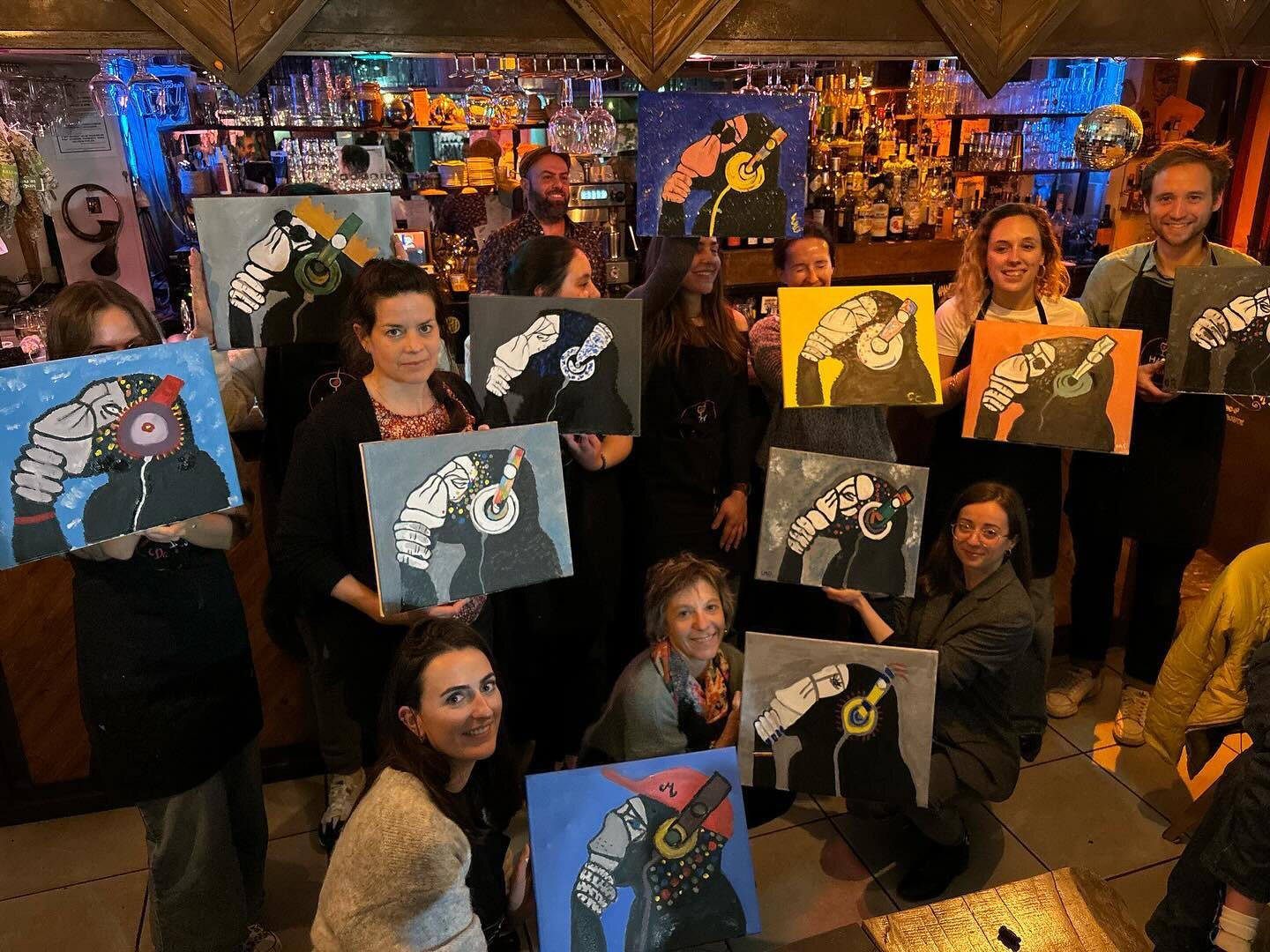 Super soir&eacute;e @happy.paint.fr au @bbo_cafeculturel . 
C&rsquo;&eacute;tait mon dernier atelier, merci &agrave; tous pour ce chouette moment de partage autour de la peinture 🤩