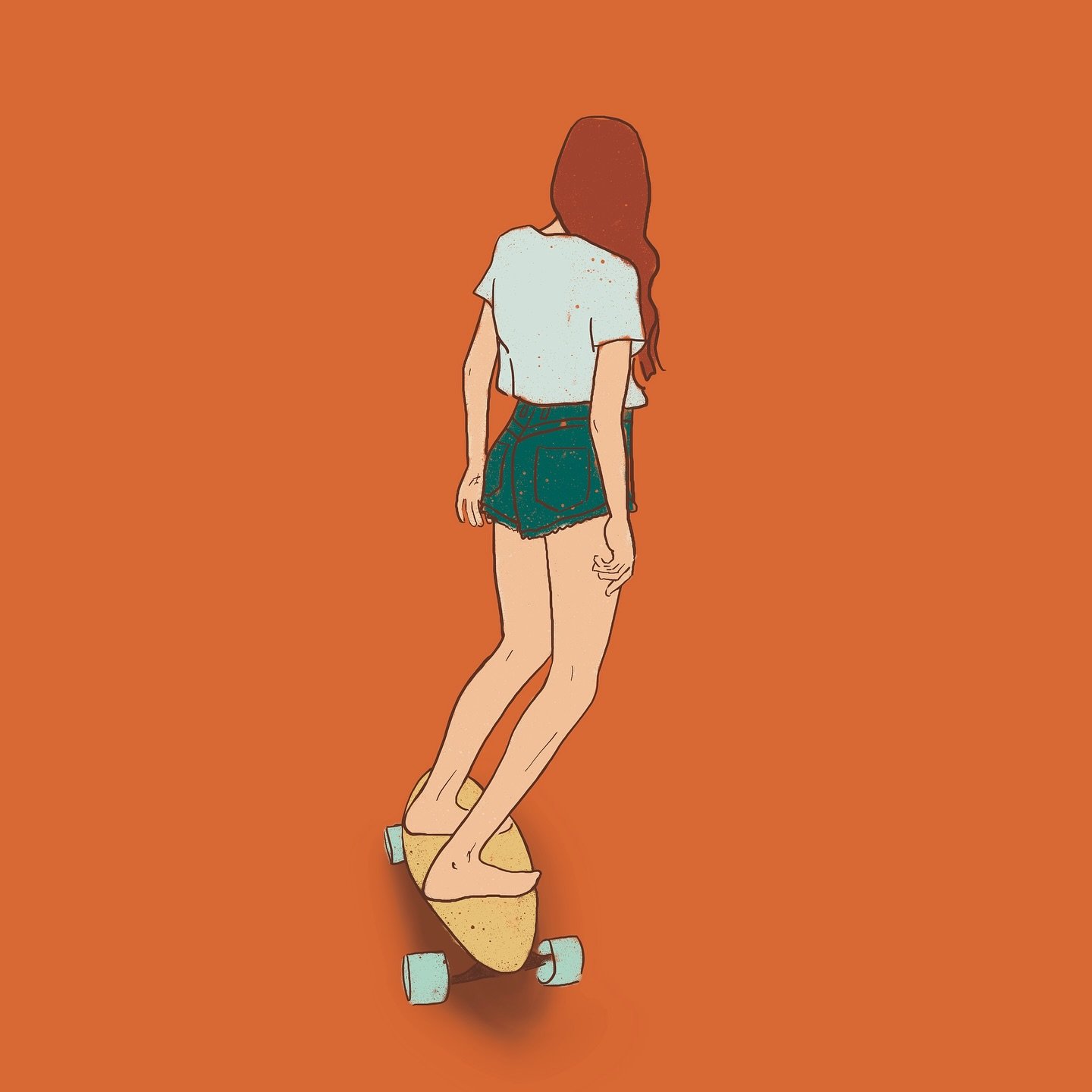 Derni&egrave;re illustration r&eacute;alis&eacute;e sur @procreate la semaine derni&egrave;re 🛹. 

#skate #illustrationskateboard #artistefrancais #artistepeintre #illustrations #illustrationskateboard #skateboard #illustratrice #illustratricefranca