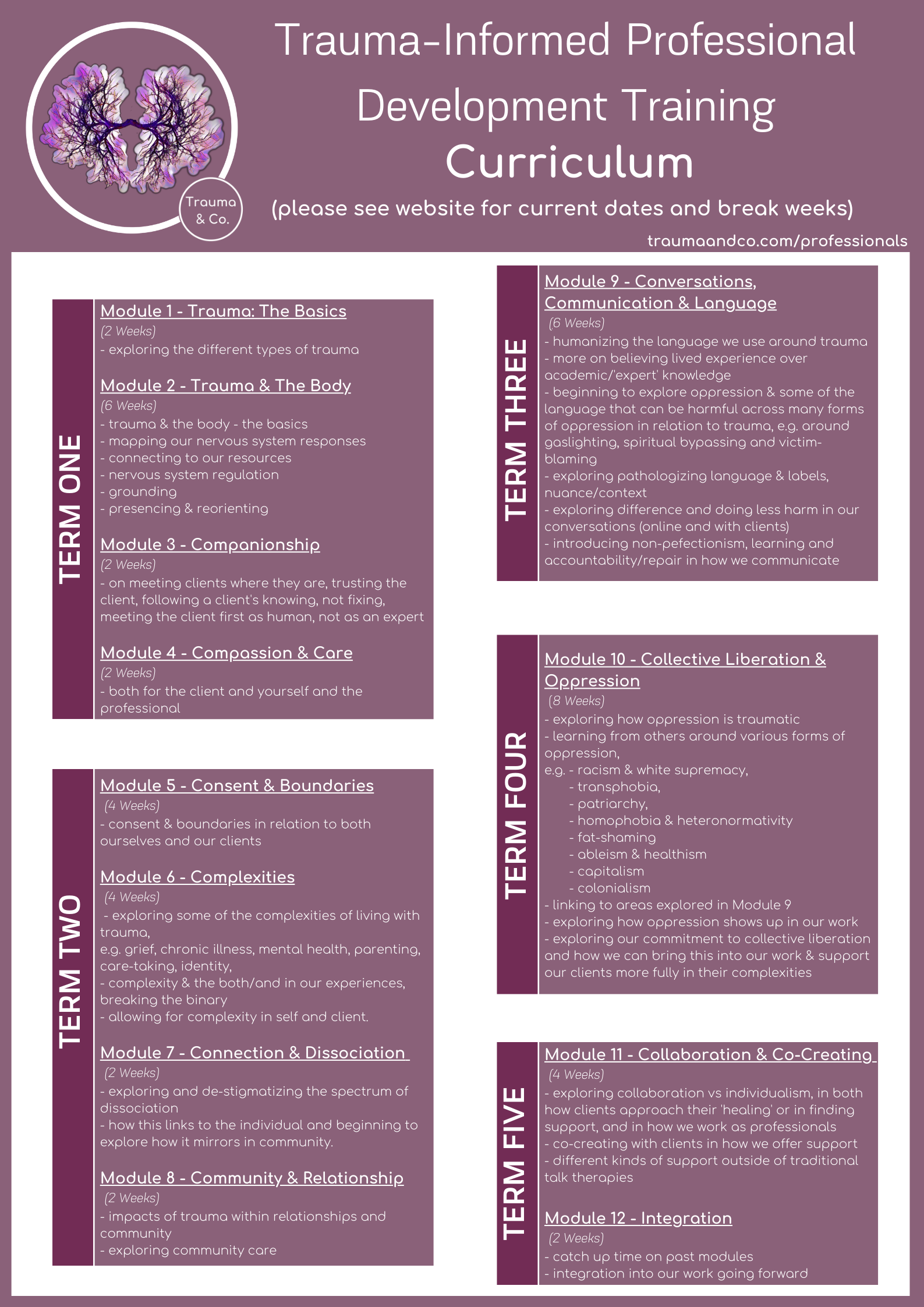 Trauma Informed Curriculum.pdf Trauma Informed Professional Development Training — Trauma & Co.