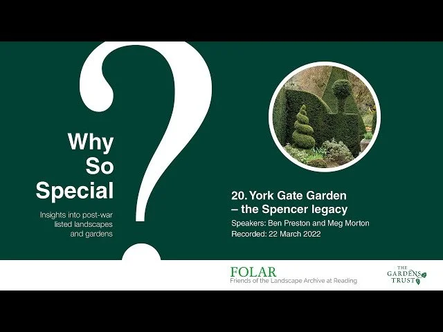 20. York Gate Garden - the Spencer Legacy