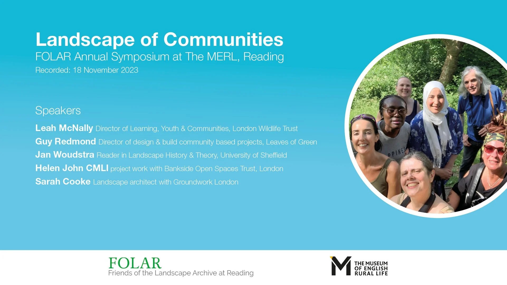Landscape Of Communities - FOLAR Symposium 2023 