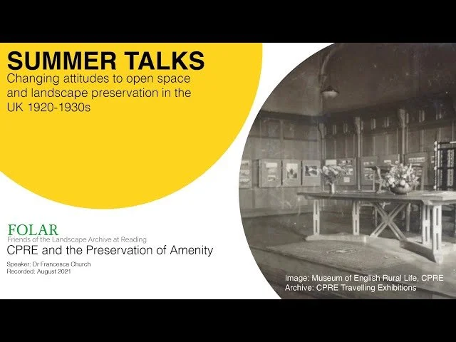 Changing attitudes to open space and landscape preservation in the UK 1920-1930s
