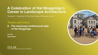 6.  The landscape architectural style of Hal Moggridge 