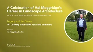 16. Looking both ways, Q &amp; A and summary